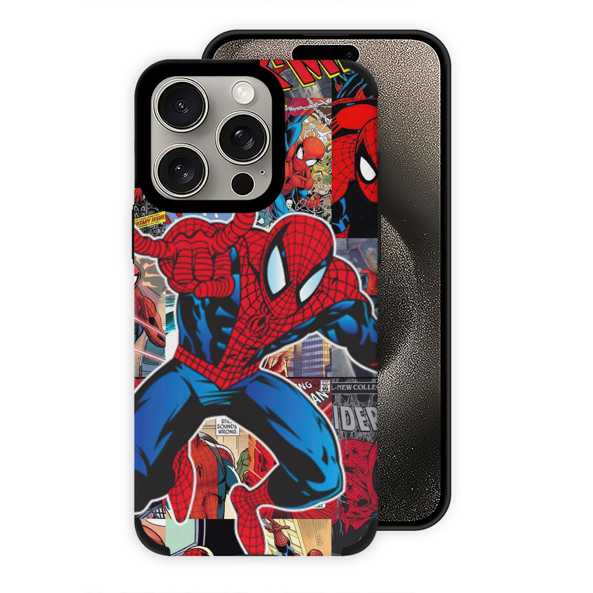Spider Man スパイダーマン 【iPhone15ProMax対応】 PUレザー スマホケース 耐衝撃＆黄変防止