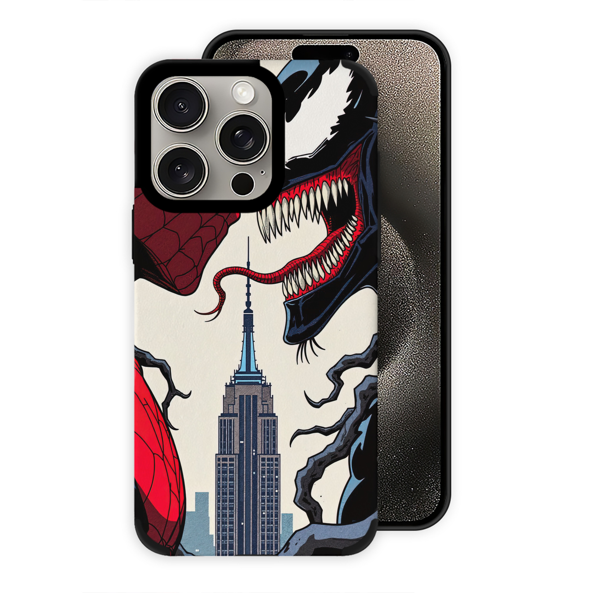 （画像用） Spider Man スパイダーマン 【iPhone15ProMax対応】 PUレザー スマホケース 耐衝撃＆黄変防止