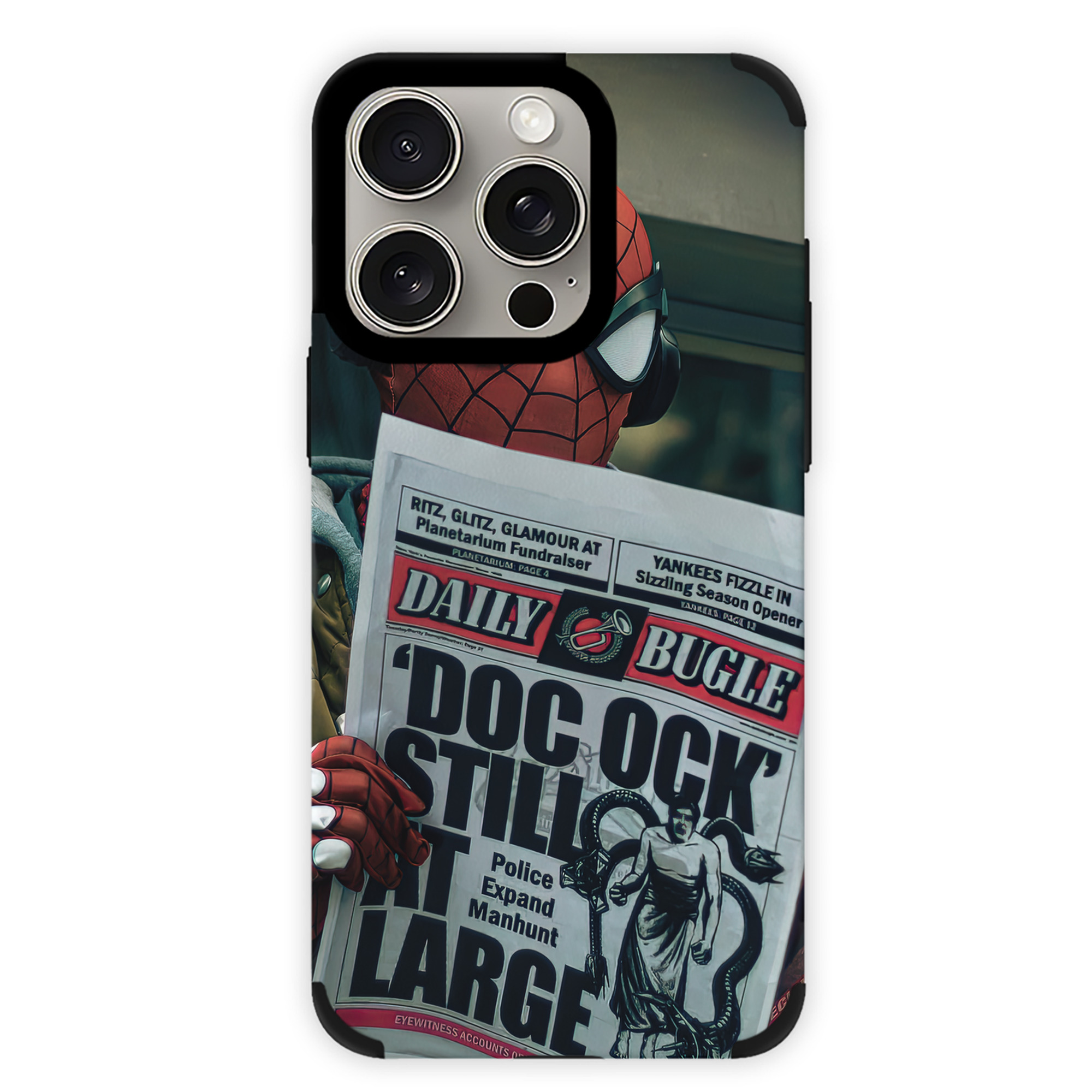 （画像用） Spider Man スパイダーマン 【iPhone15ProMax対応】 PUレザー スマホケース 耐衝撃＆黄変防止