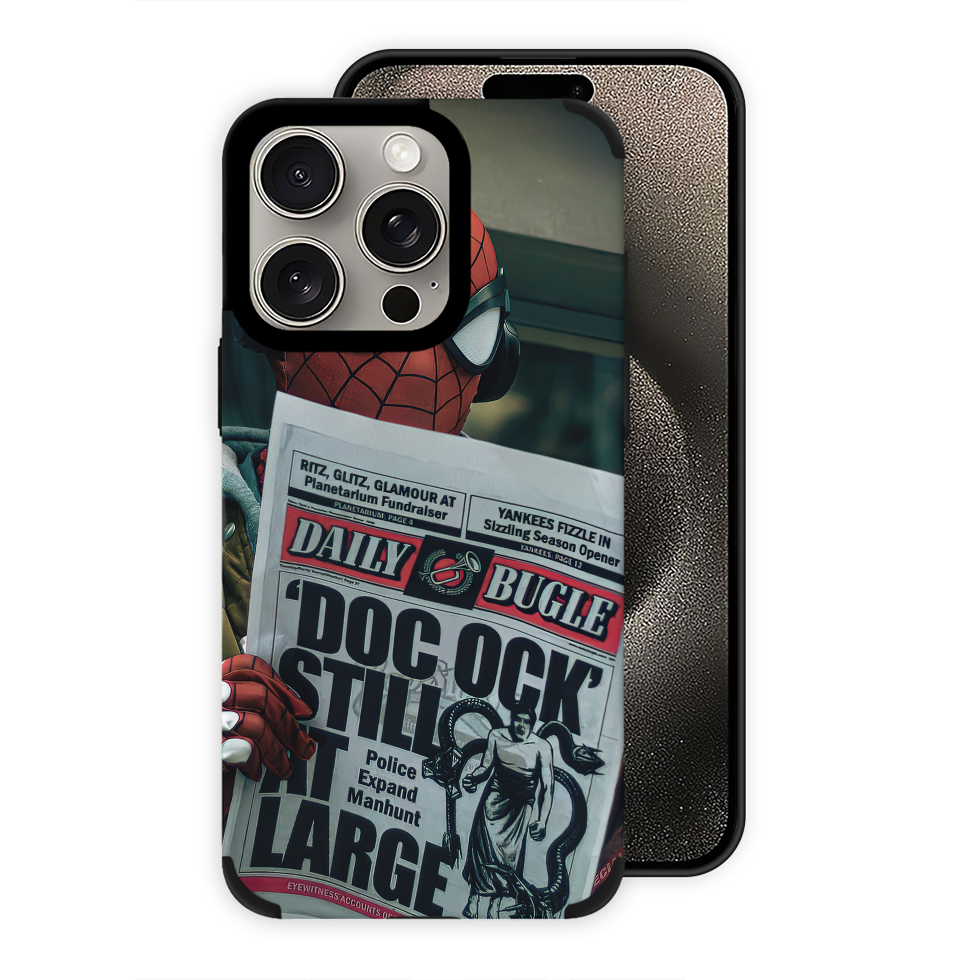 （画像用） Spider Man スパイダーマン 【iPhone15ProMax対応】 PUレザー スマホケース 耐衝撃＆黄変防止