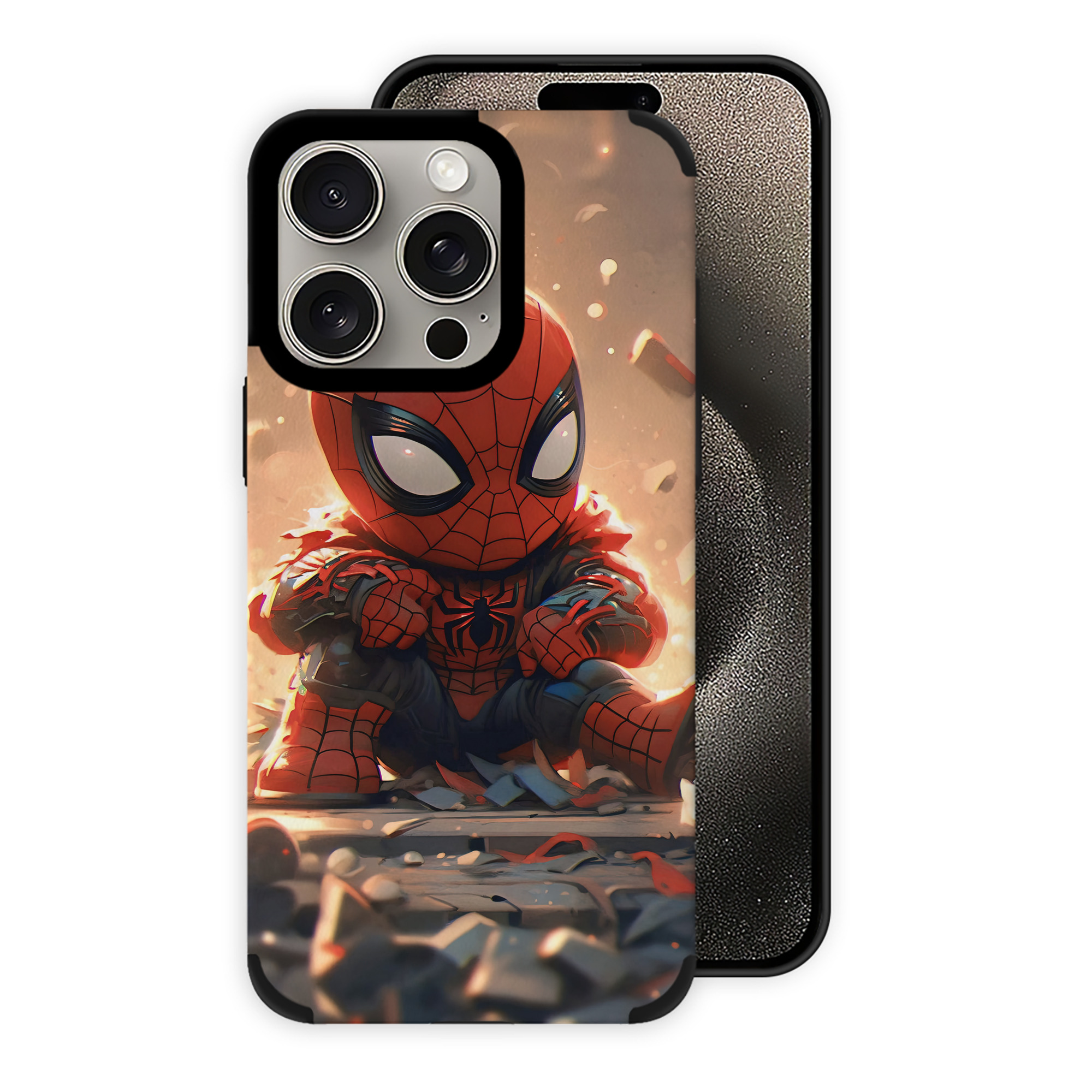 （画像用） Spider Man スパイダーマン 【iPhone15ProMax対応】 PUレザー スマホケース 耐衝撃＆黄変防止