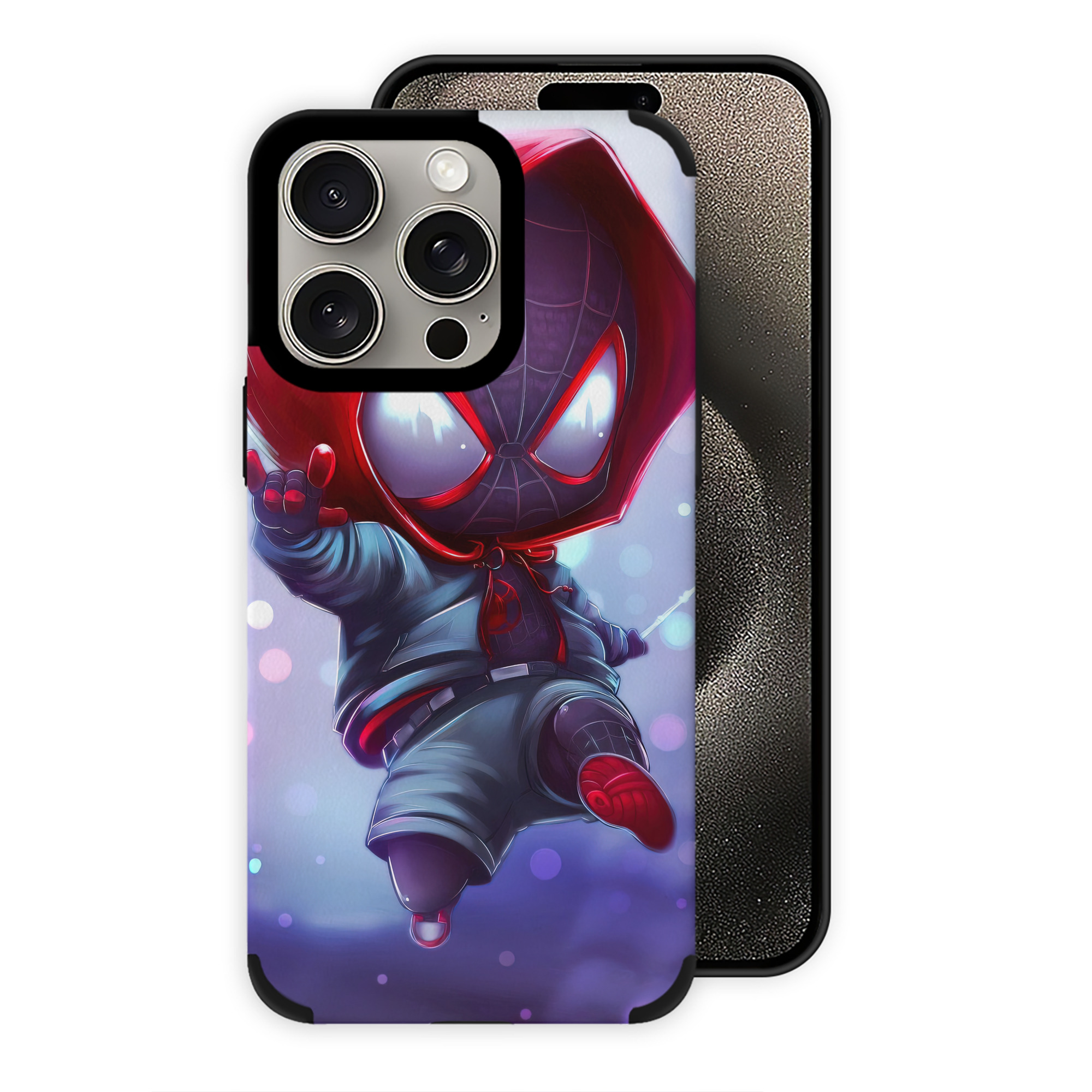 （画像用） Spider Man スパイダーマン 【iPhone15ProMax対応】 PUレザー スマホケース 耐衝撃＆黄変防止