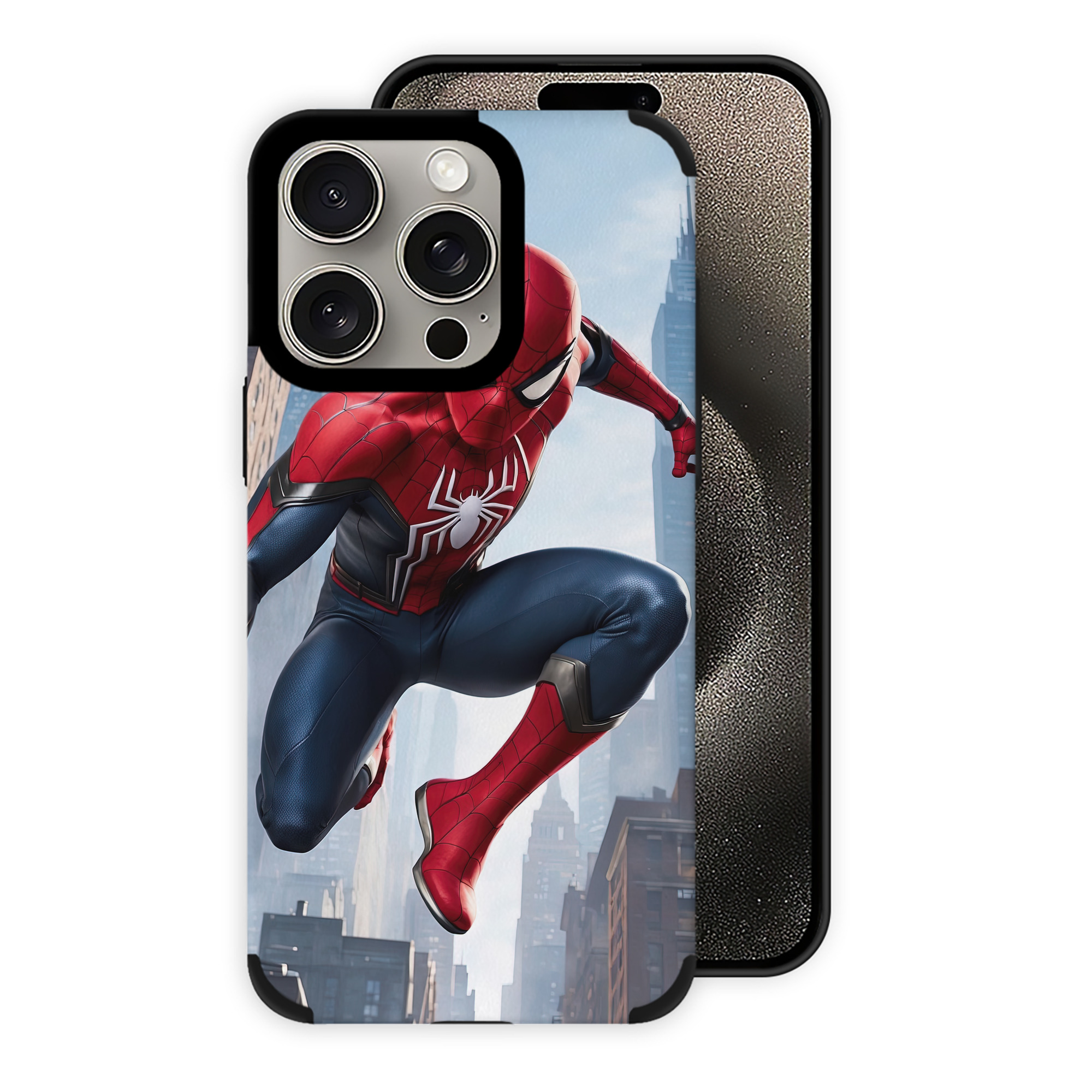Spider Man スパイダーマン 【iPhone15ProMax対応】 PUレザー スマホケース 耐衝撃＆黄変防止