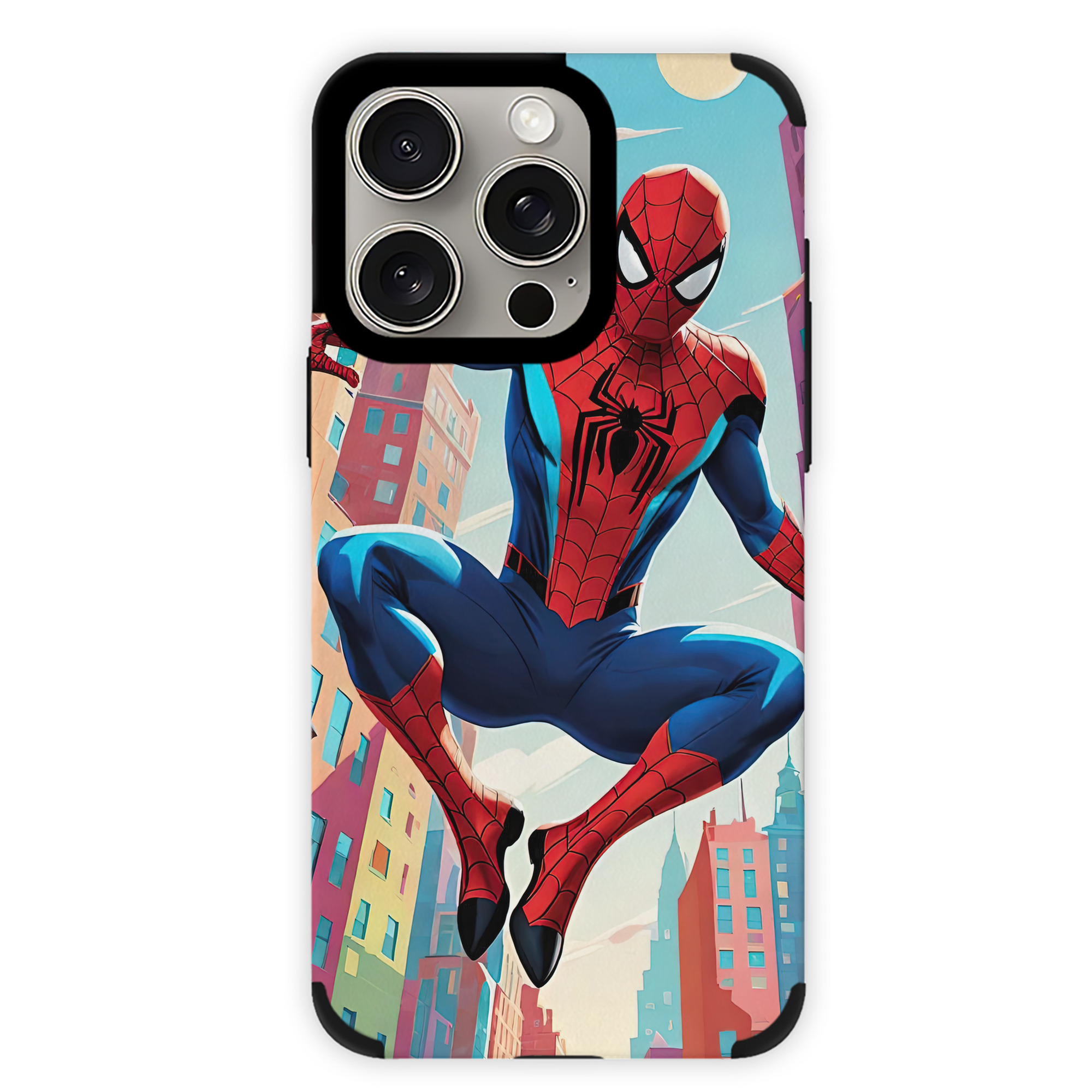Spider Man スパイダーマン 【iPhone15ProMax対応】 PUレザー スマホケース 耐衝撃＆黄変防止