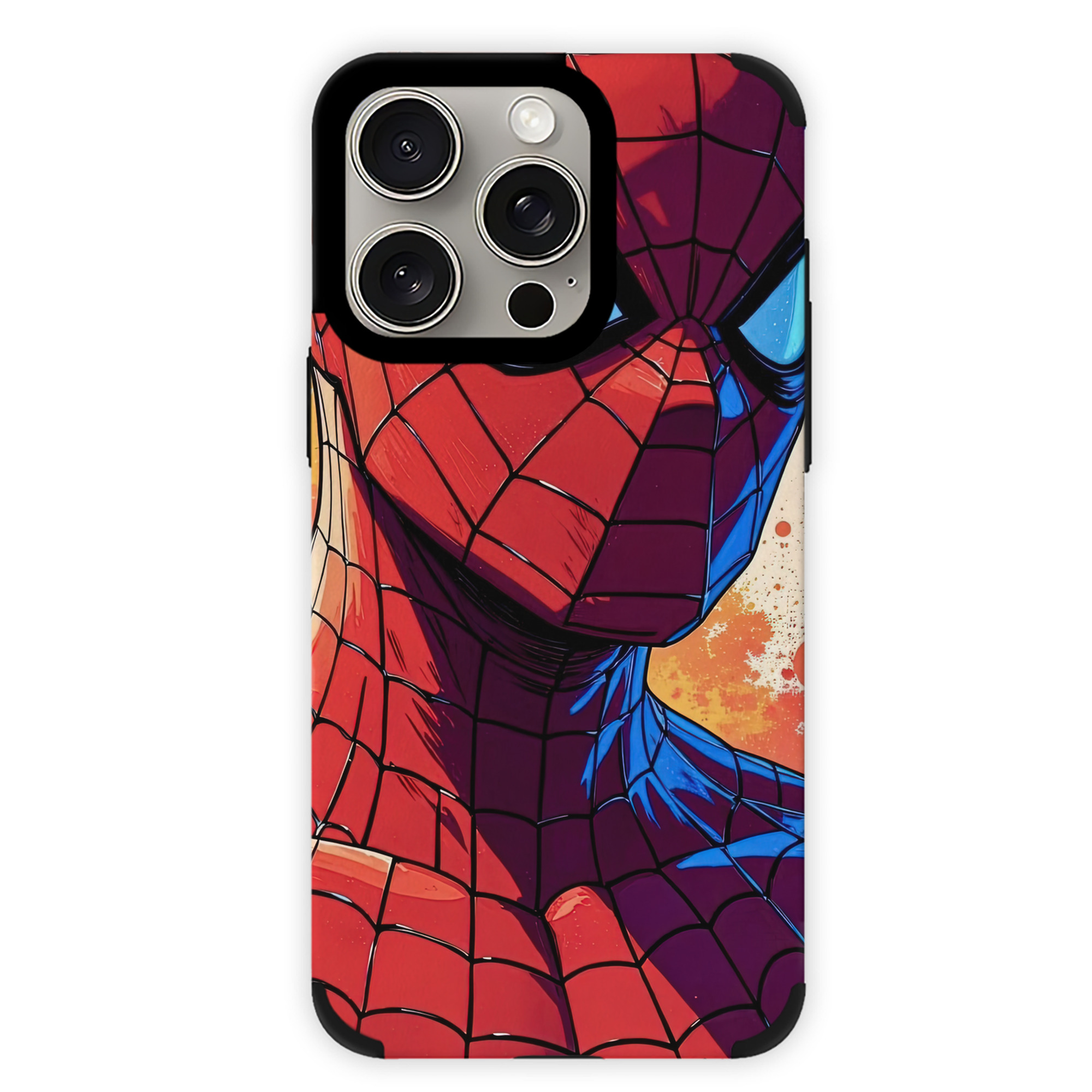（画像用） Spider Man スパイダーマン 【iPhone15ProMax対応】 PUレザー スマホケース 耐衝撃＆黄変防止