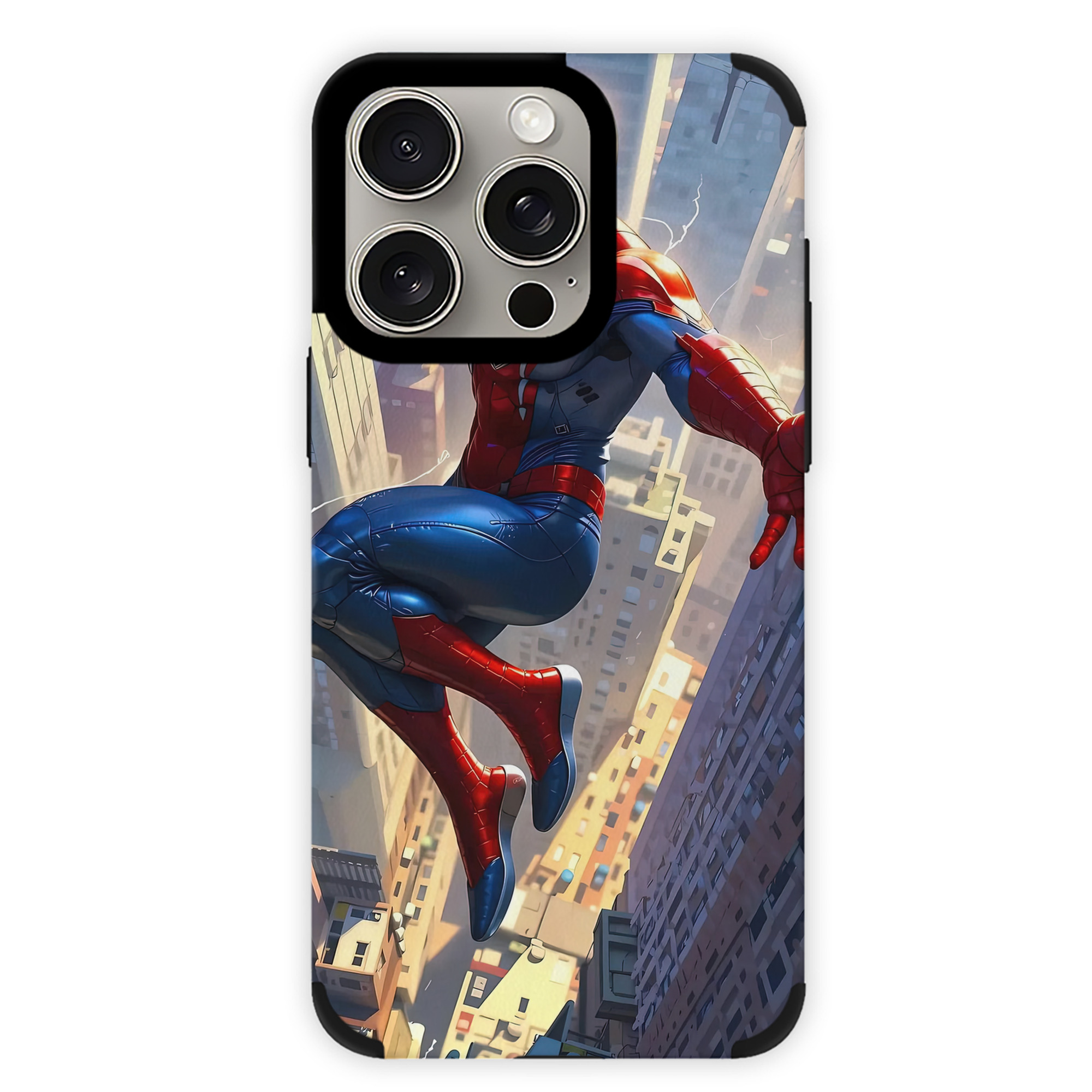 （画像用） Spider Man スパイダーマン 【iPhone15ProMax対応】 PUレザー スマホケース 耐衝撃＆黄変防止