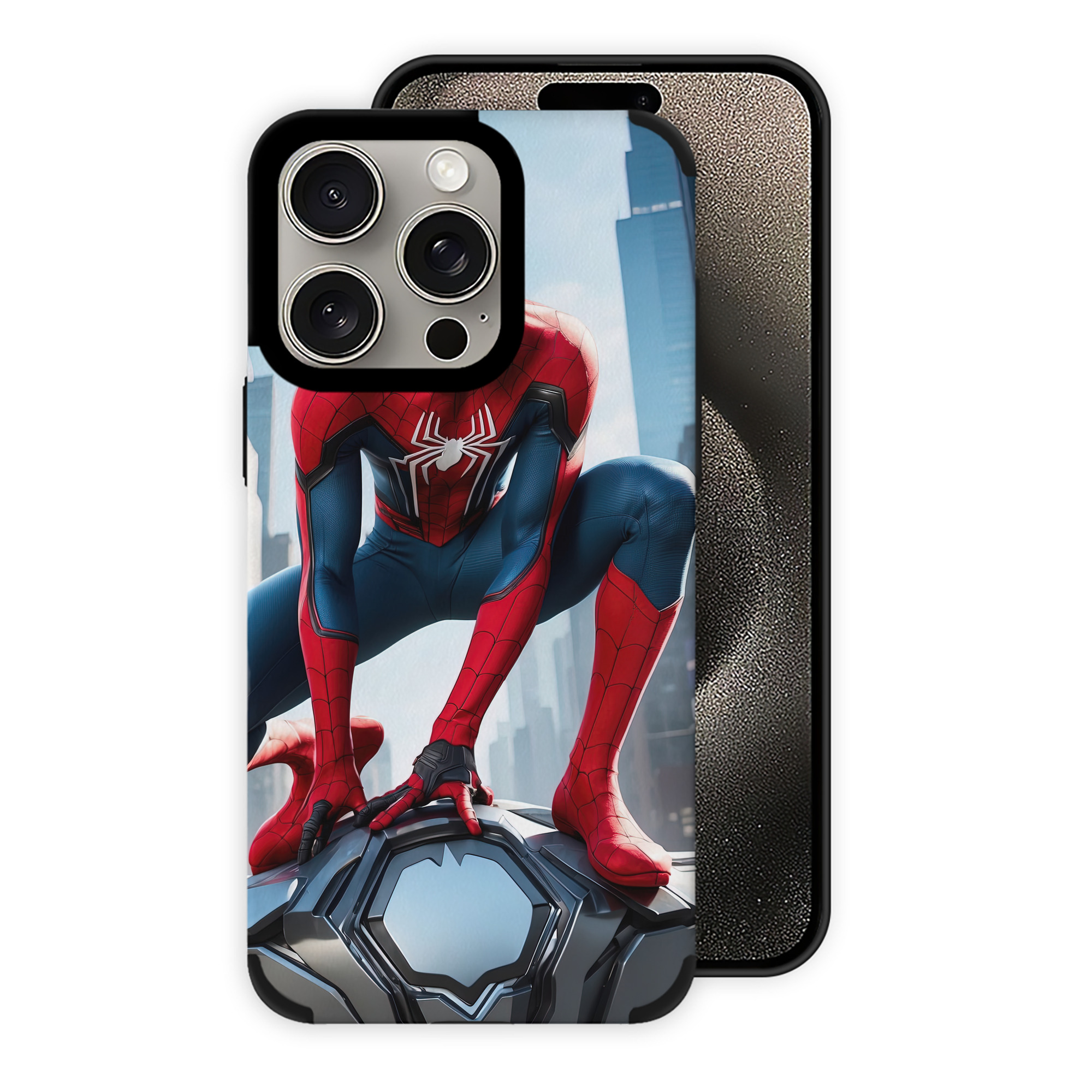 Spider Man スパイダーマン 【iPhone15ProMax対応】 PUレザー スマホケース 耐衝撃＆黄変防止