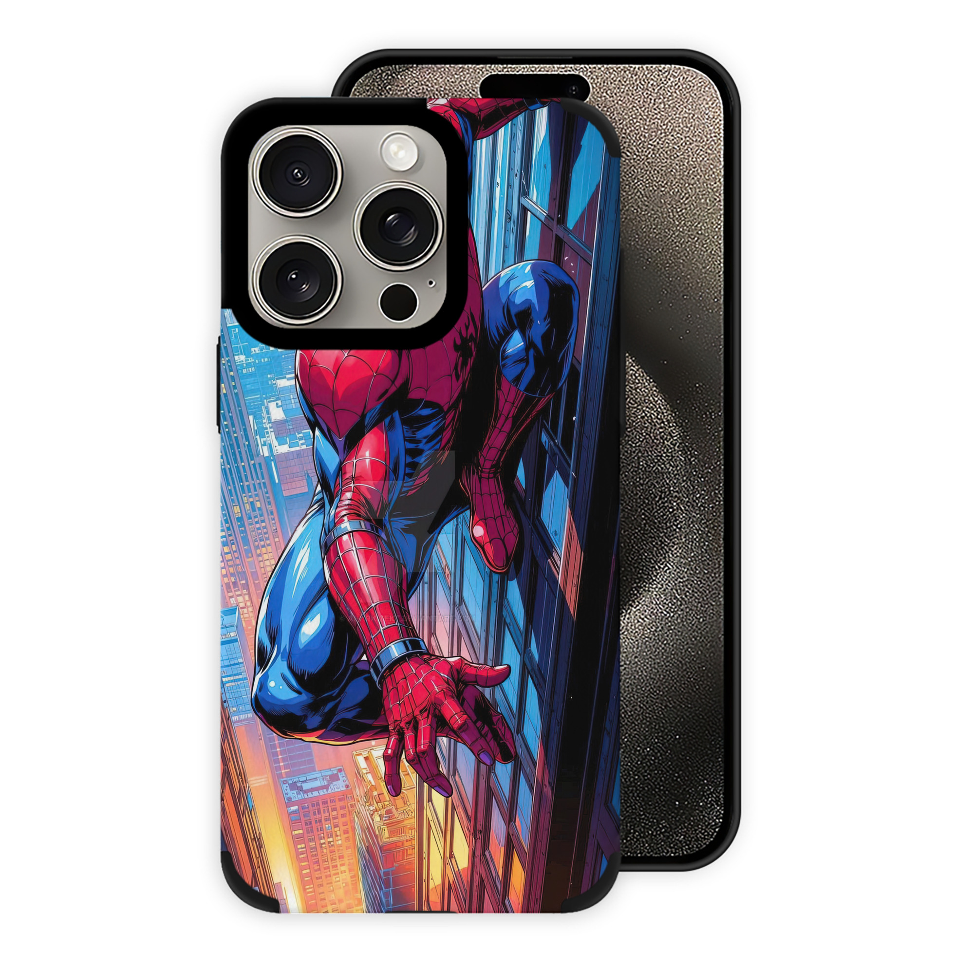 Spider Man スパイダーマン 【iPhone15ProMax対応】 PUレザー スマホケース 耐衝撃＆黄変防止