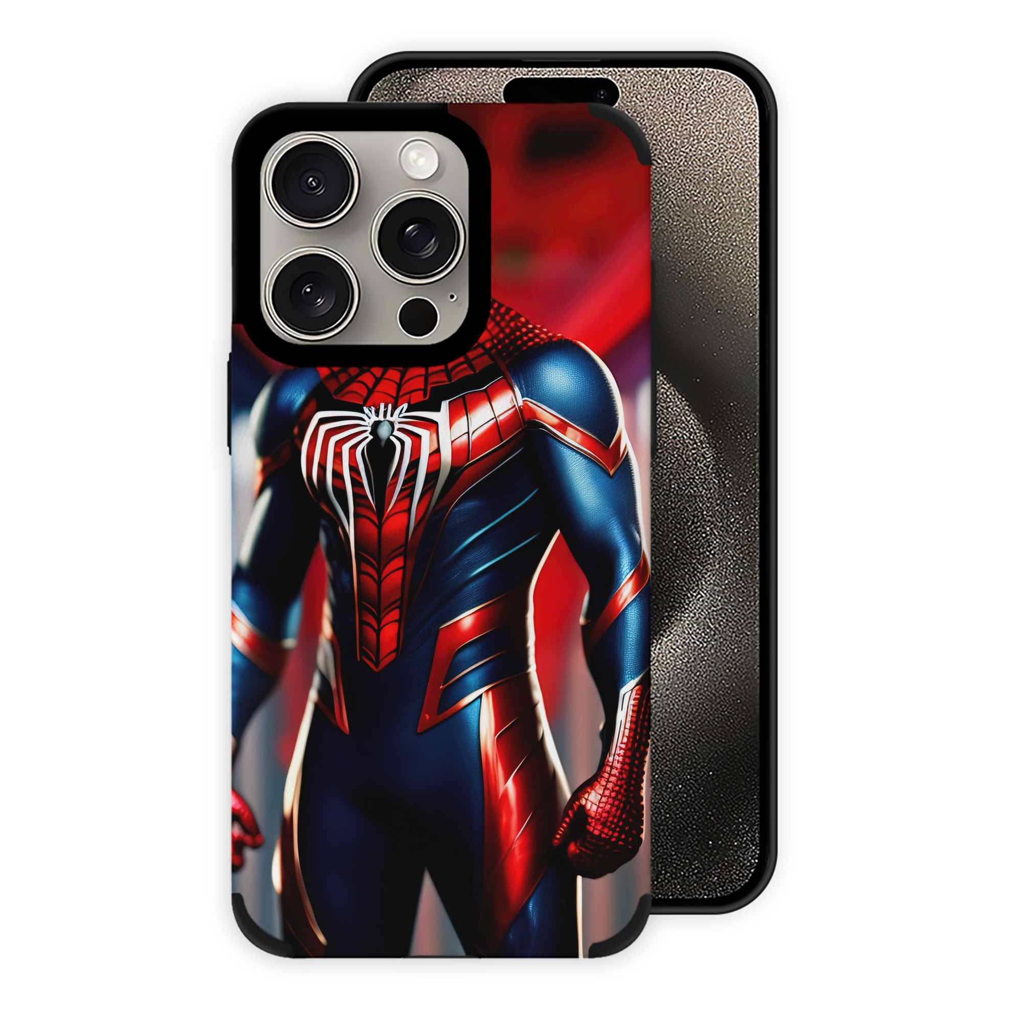 （画像用） Spider Man スパイダーマン 【iPhone15ProMax対応】 PUレザー スマホケース 耐衝撃＆黄変防止