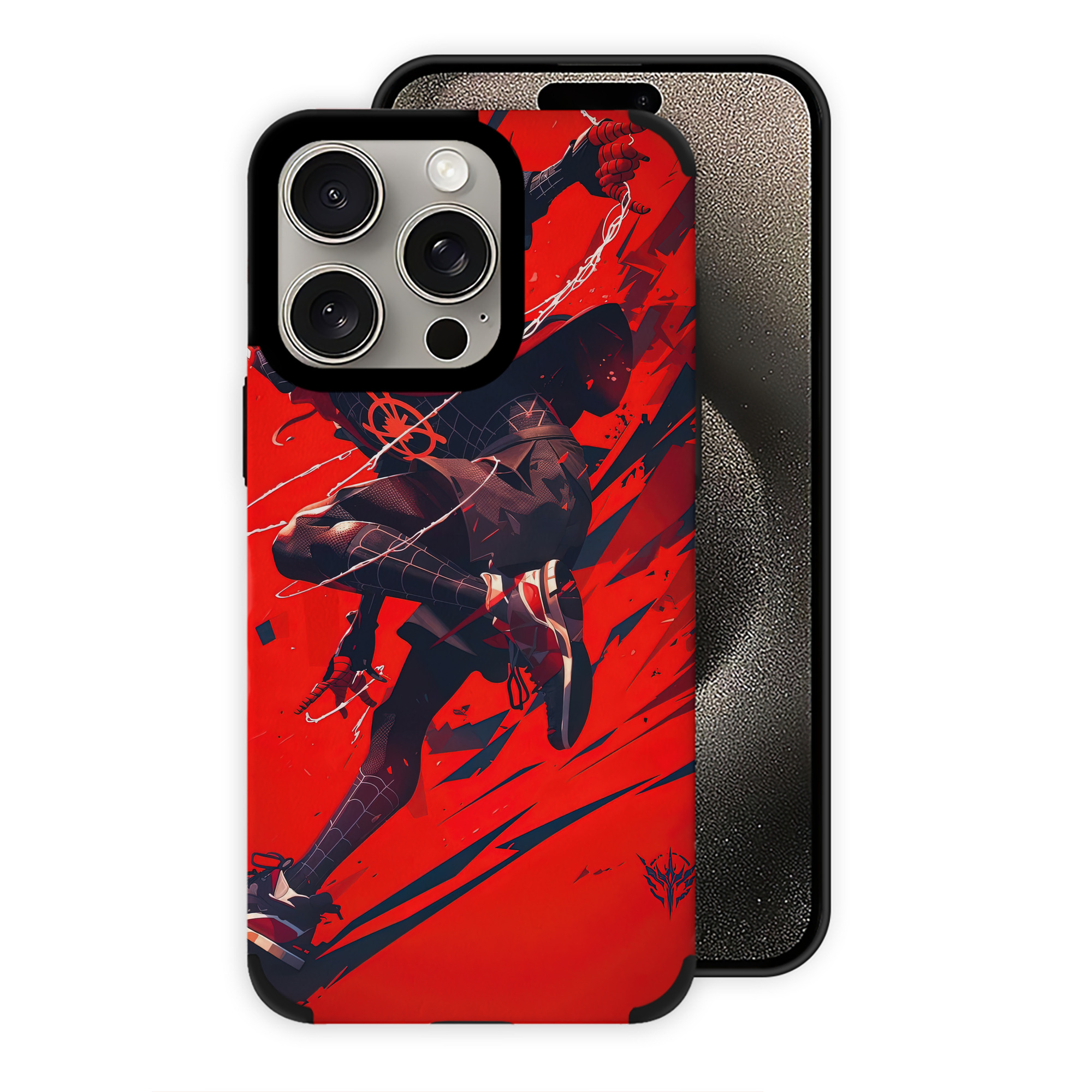 （画像用） Spider Man スパイダーマン 【iPhone15ProMax対応】 PUレザー スマホケース 耐衝撃＆黄変防止
