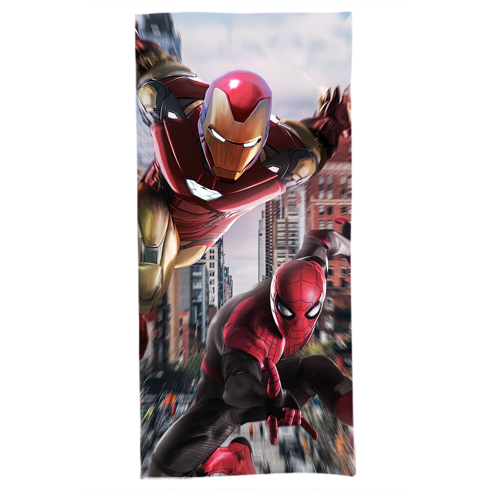 （画像用） Spider Man スパイダーマン 大判バスタオル 70×140cm 吸水速乾 柔らかい肌触り