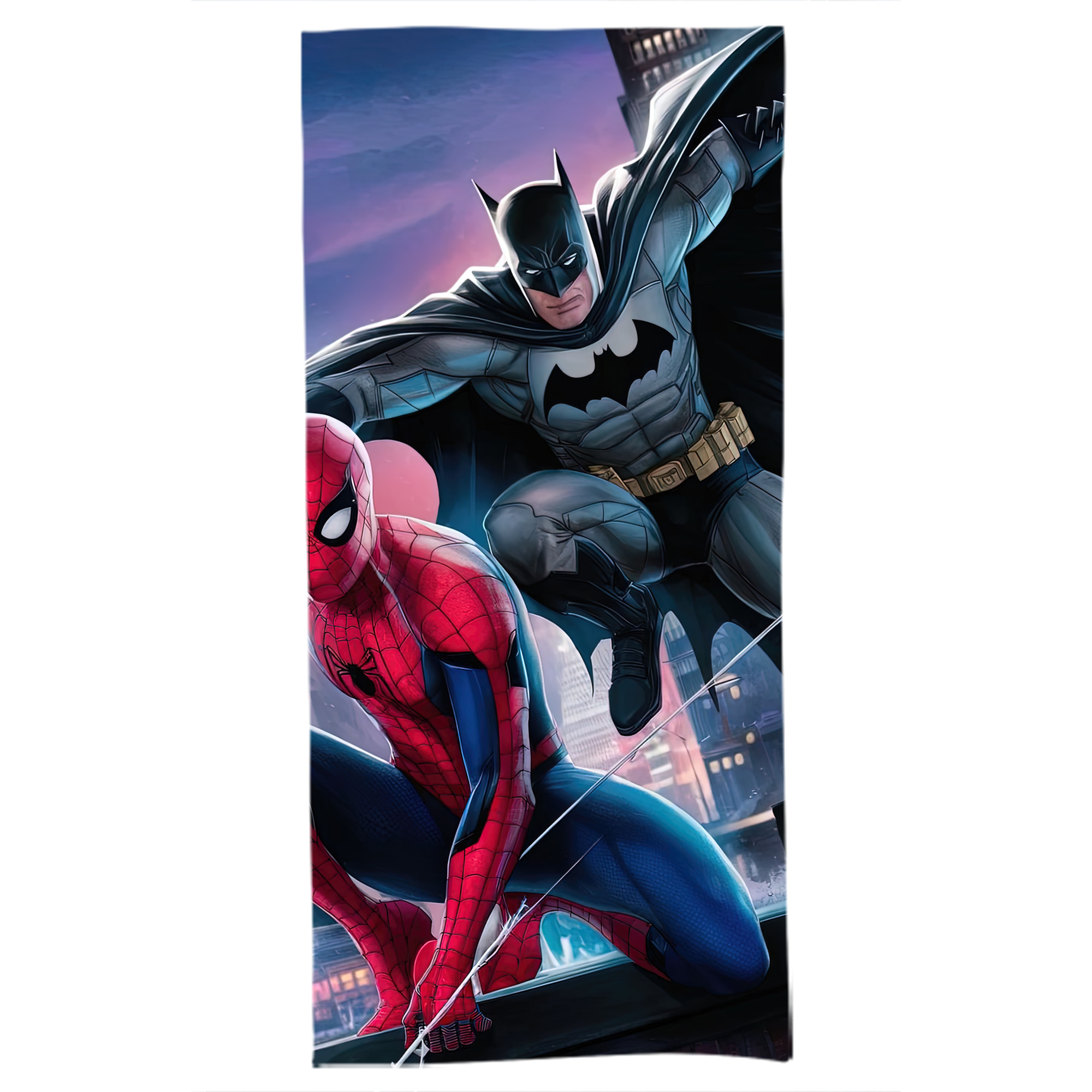 （画像用） Spider Man スパイダーマン 大判バスタオル 70×140cm 吸水速乾 柔らかい肌触り
