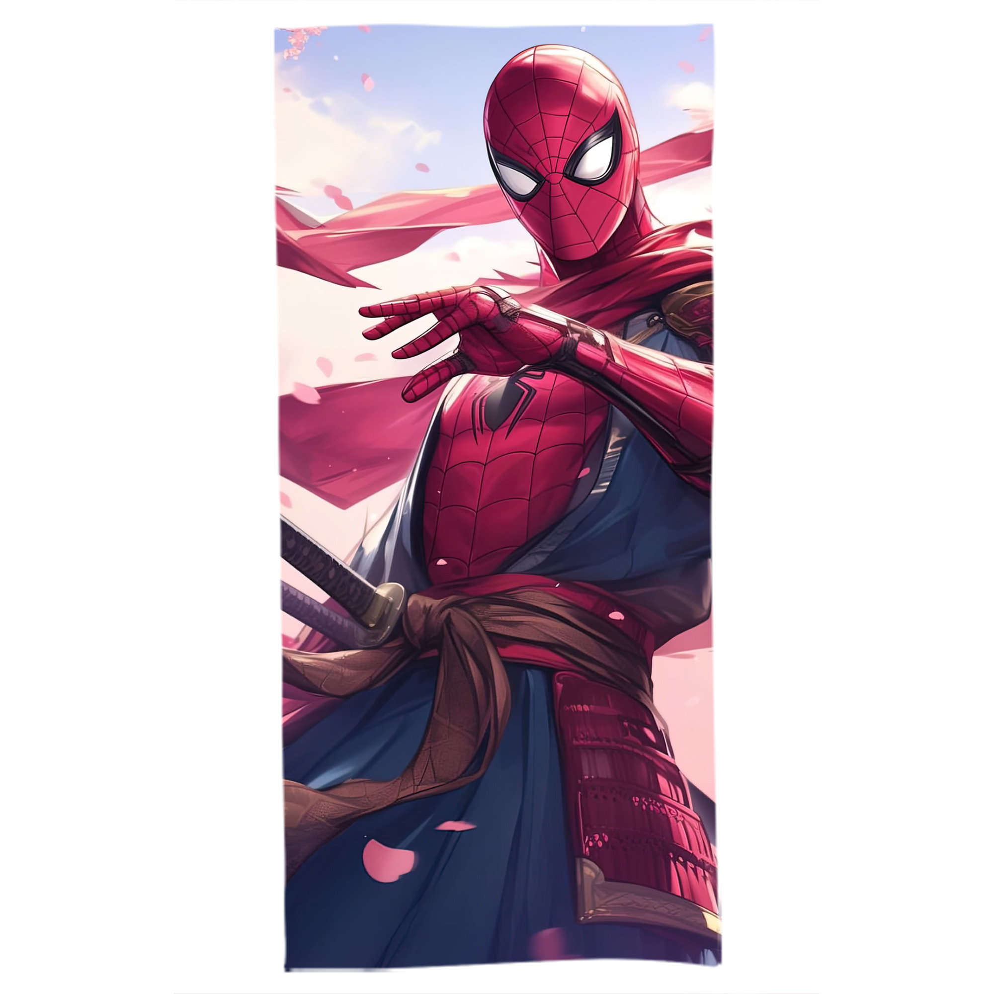 （画像用） Spider Man スパイダーマン 大判バスタオル 70×140cm 吸水速乾 柔らかい肌触り