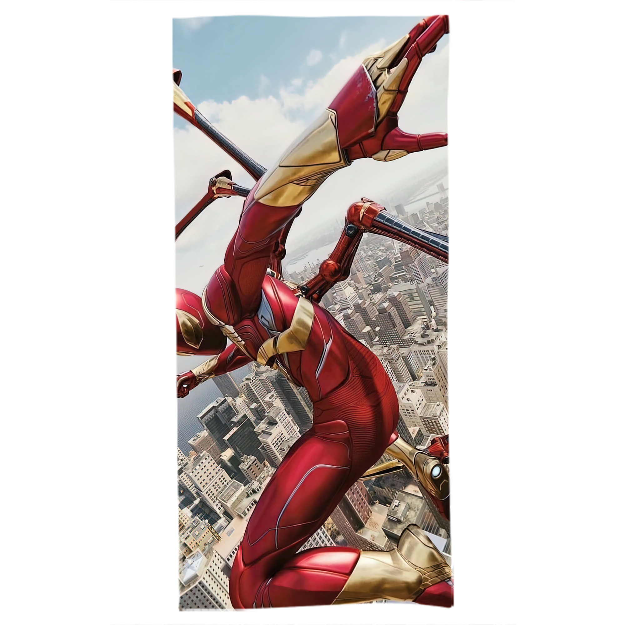 （画像用） Spider Man スパイダーマン 大判バスタオル 70×140cm 吸水速乾 柔らかい肌触り