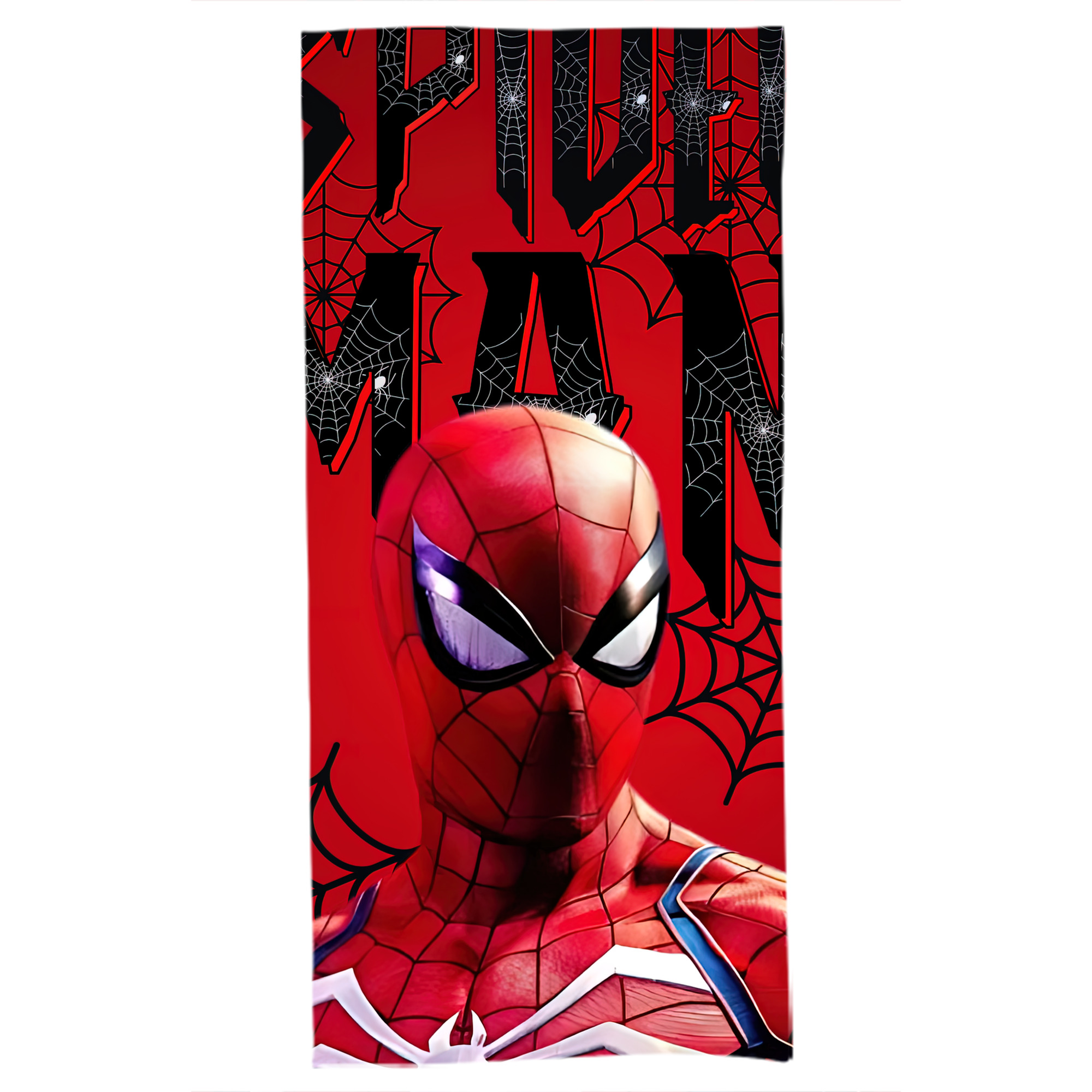 （画像用） Spider Man スパイダーマン 大判バスタオル 70×140cm 吸水速乾 柔らかい肌触り