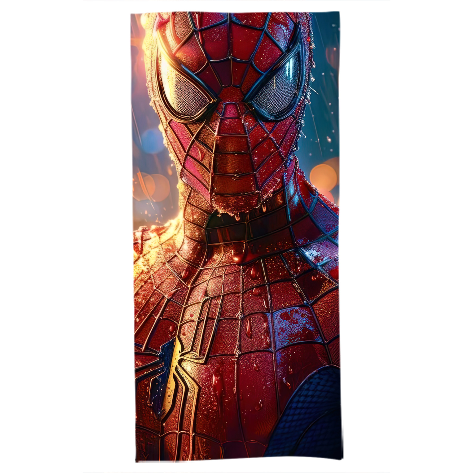 （画像用） Spider Man スパイダーマン 大判バスタオル 70×140cm 吸水速乾 柔らかい肌触り