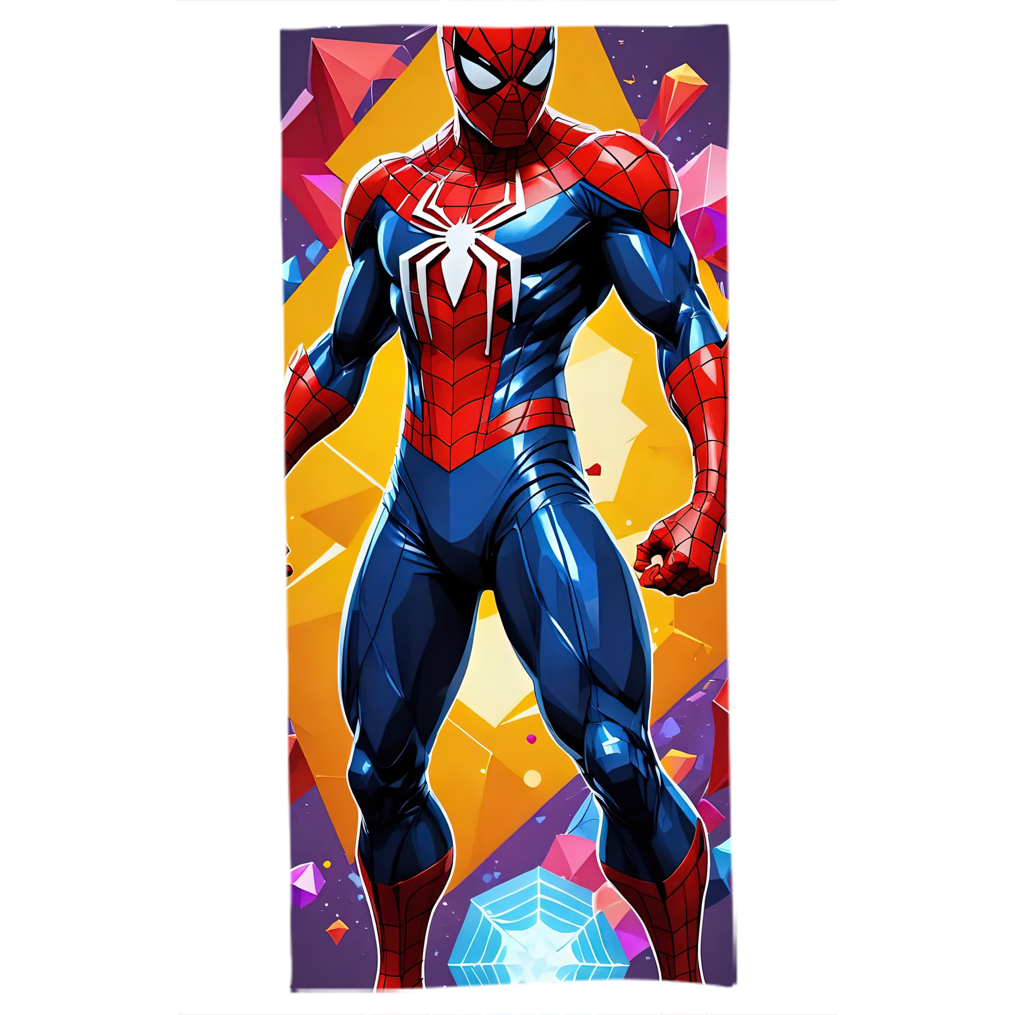 （画像用） Spider Man スパイダーマン 大判バスタオル 70×140cm 吸水速乾 柔らかい肌触り