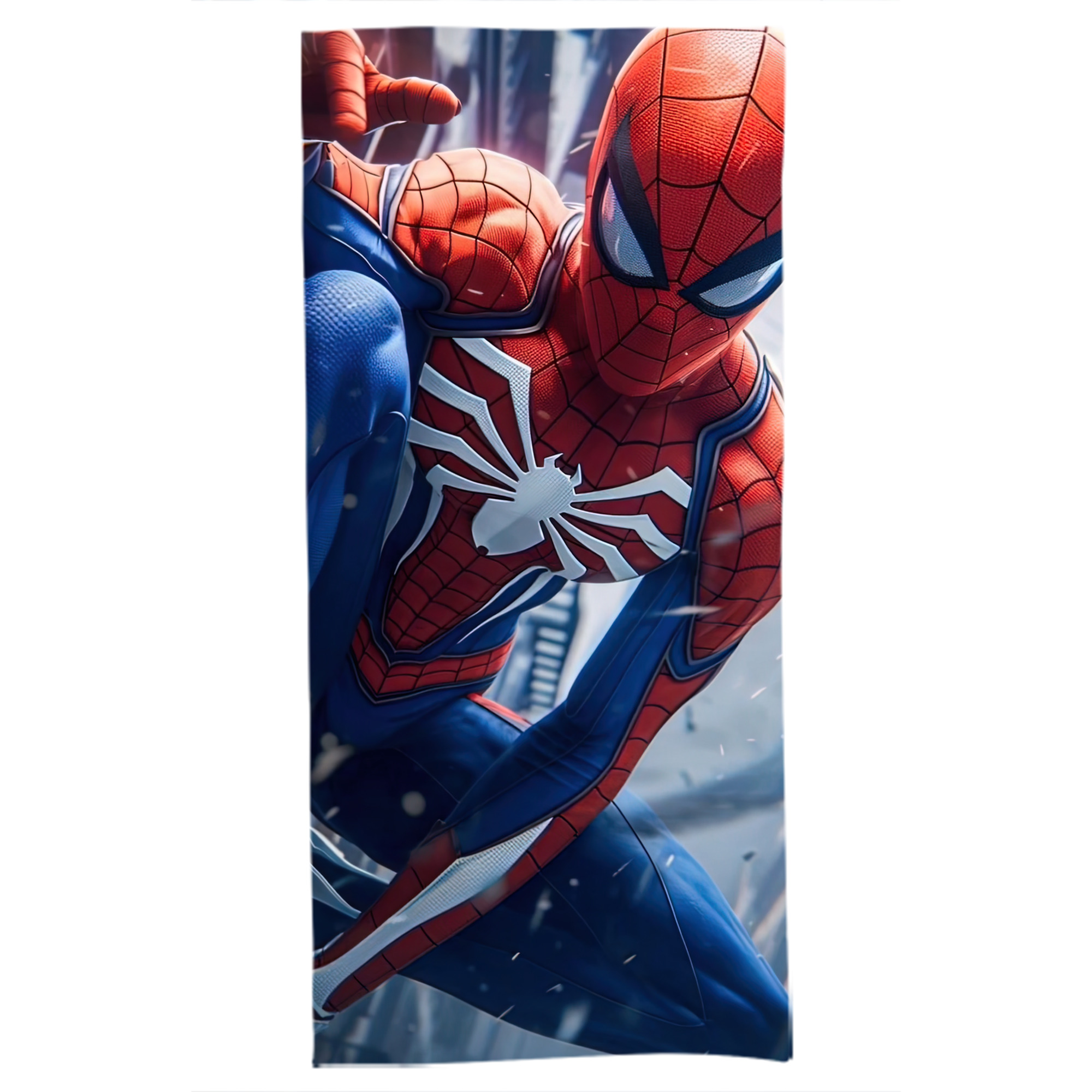 （画像用） Spider Man スパイダーマン 大判バスタオル 70×140cm 吸水速乾 柔らかい肌触り