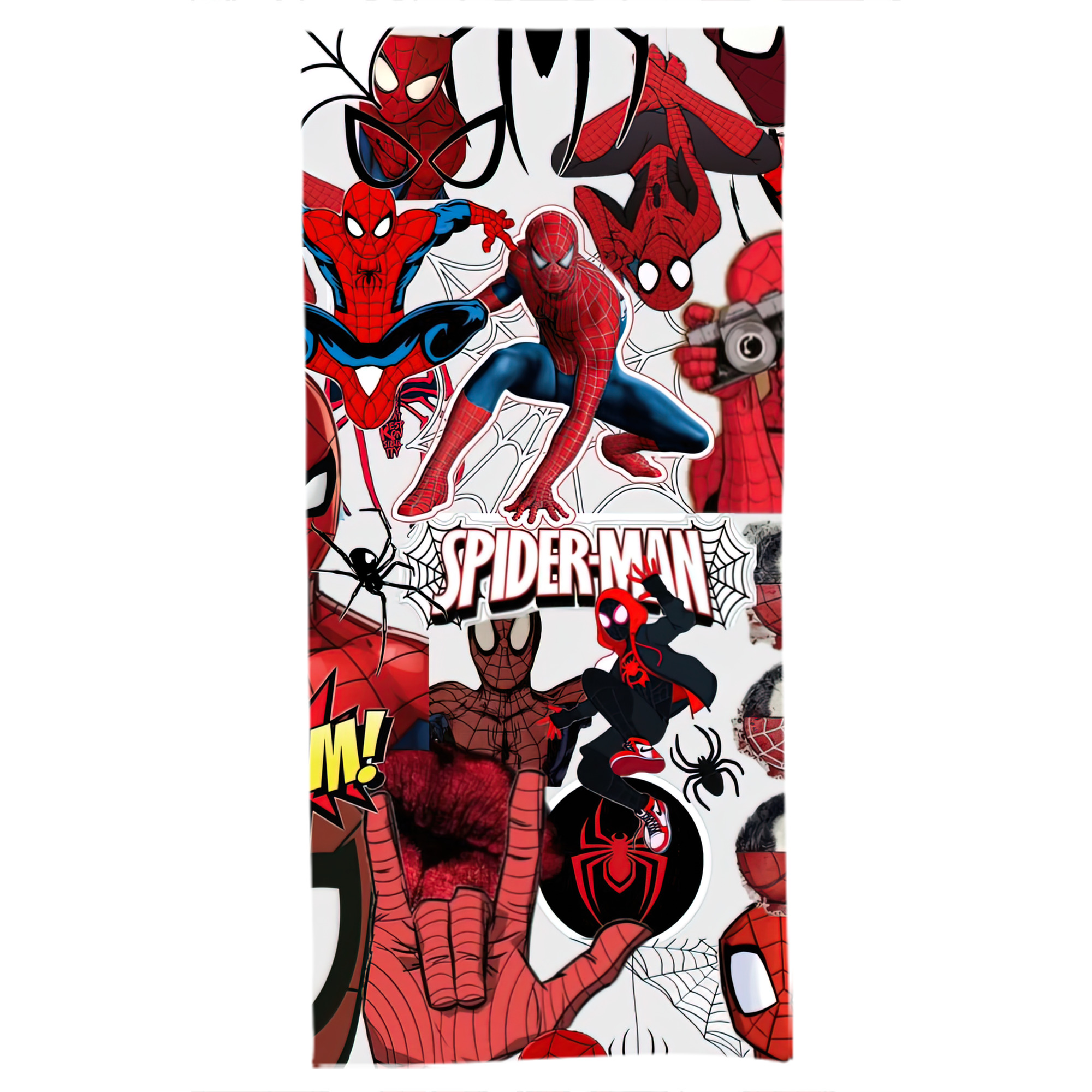 （画像用） Spider Man スパイダーマン 大判バスタオル 70×140cm 吸水速乾 柔らかい肌触り