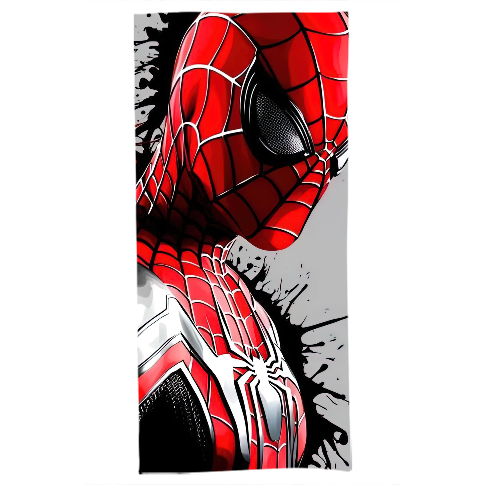 （画像用） Spider Man スパイダーマン 大判バスタオル 70×140cm 吸水速乾 柔らかい肌触り