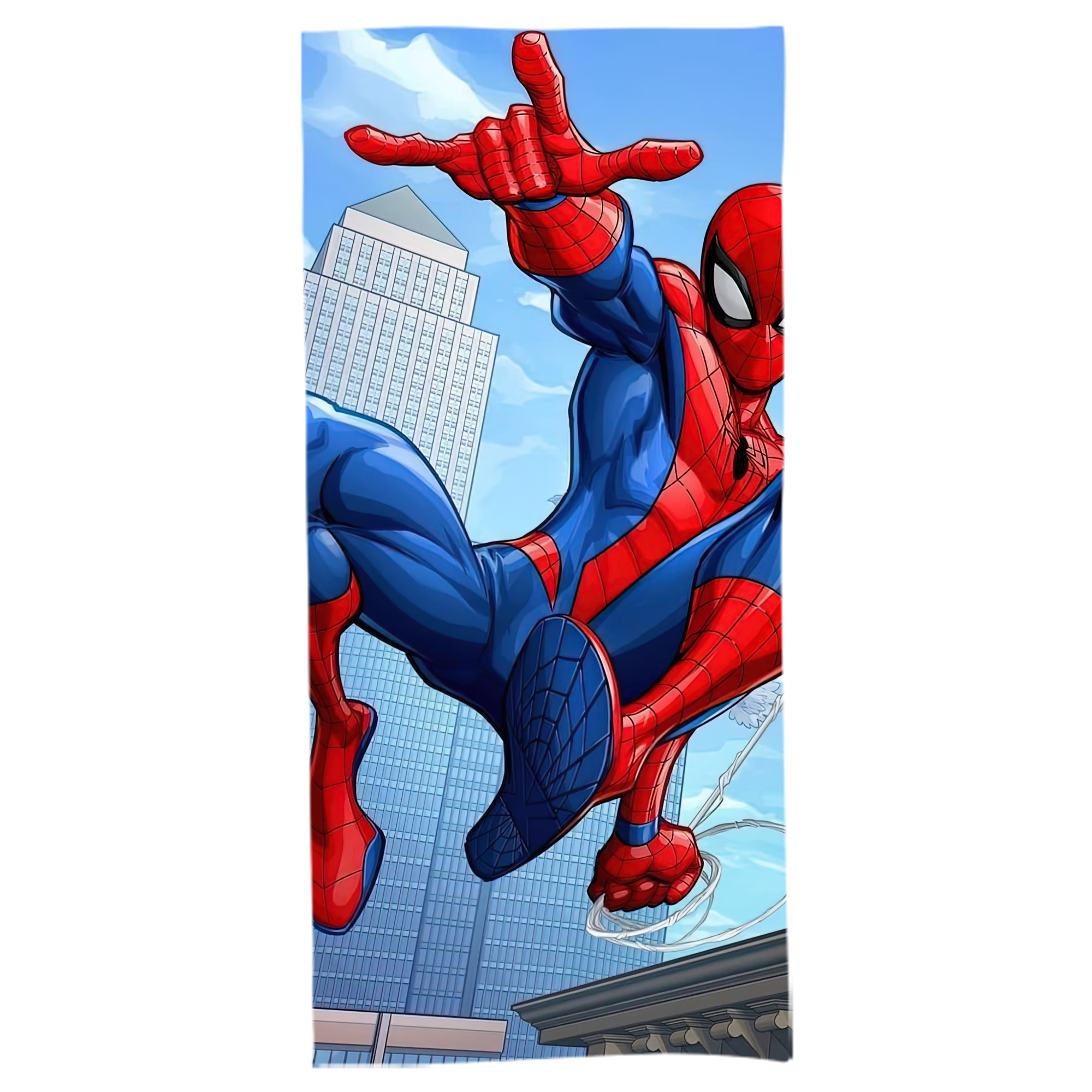 （画像用） Spider Man スパイダーマン 大判バスタオル 70×140cm 吸水速乾 柔らかい肌触り