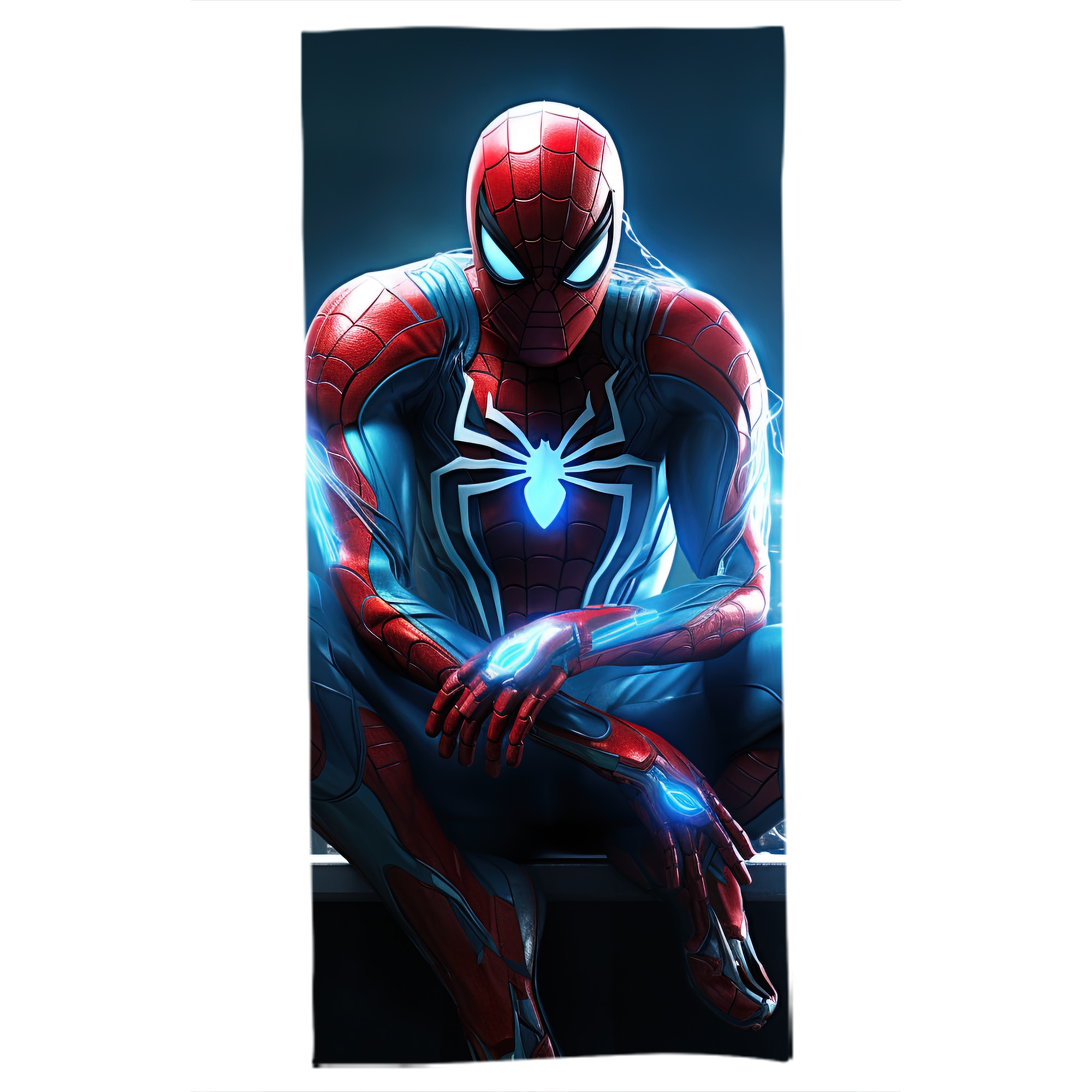 （画像用） Spider Man スパイダーマン 大判バスタオル 70×140cm 吸水速乾 柔らかい肌触り