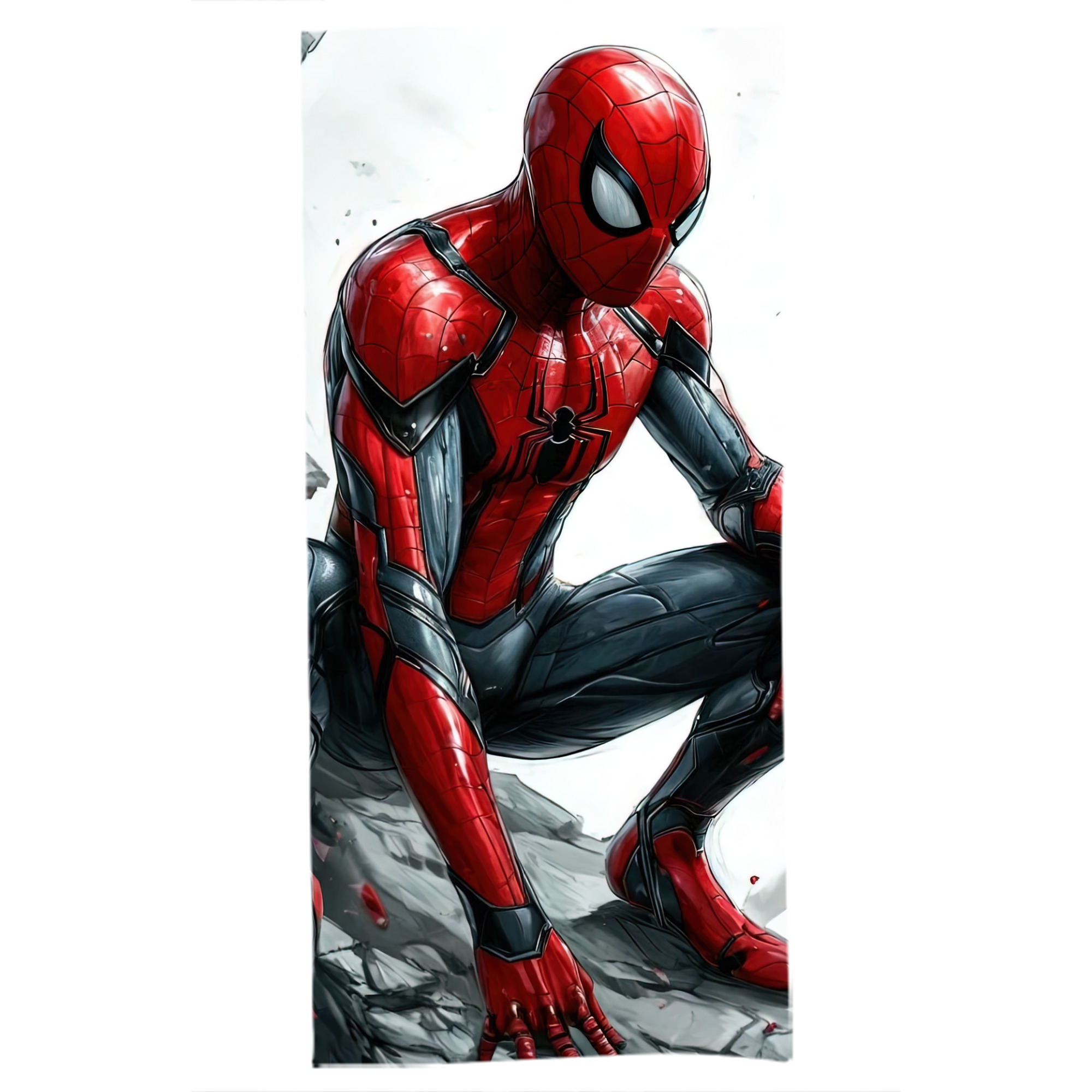 （画像用） Spider Man スパイダーマン 大判バスタオル 70×140cm 吸水速乾 柔らかい肌触り