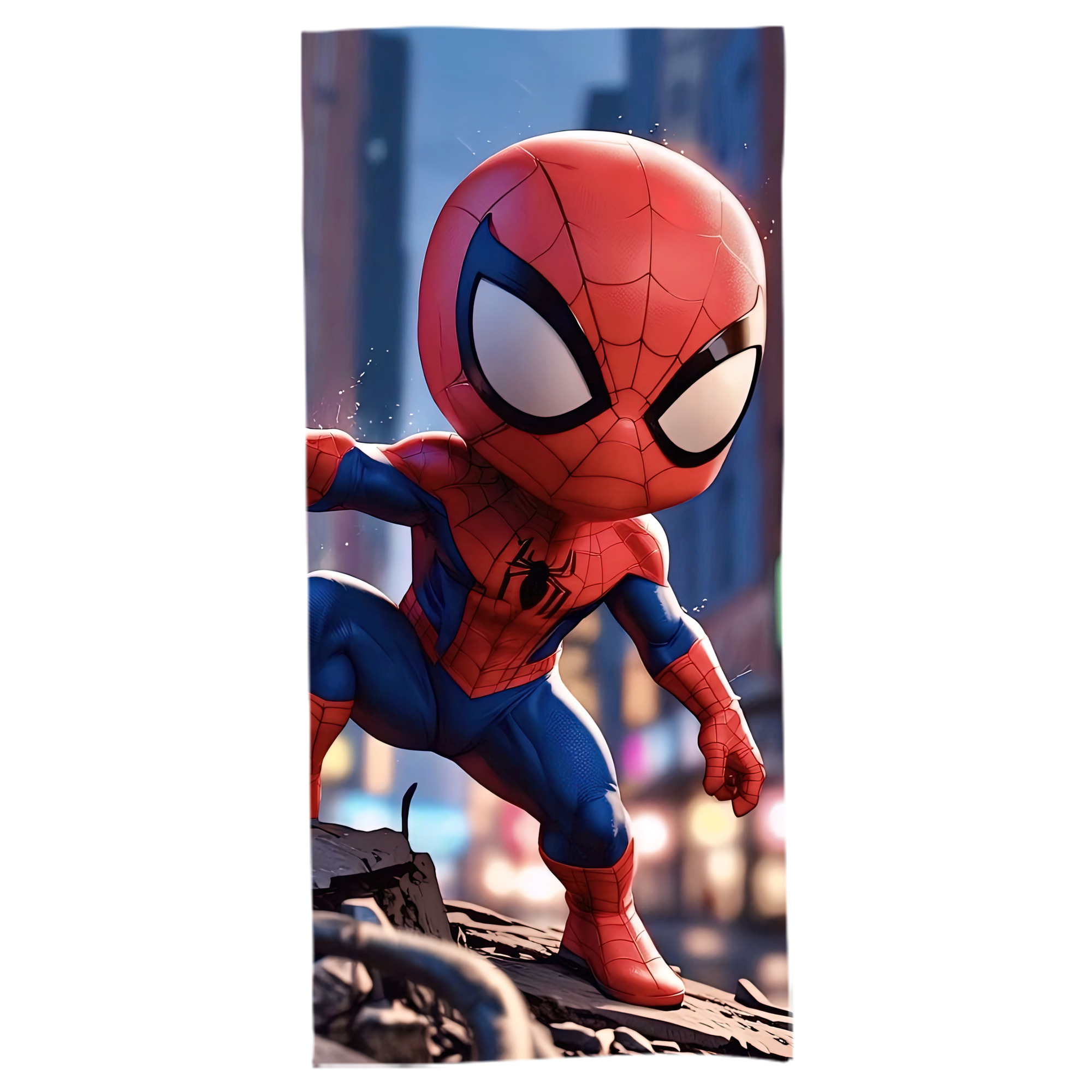 （画像用） Spider Man スパイダーマン 大判バスタオル 70×140cm 吸水速乾 柔らかい肌触り