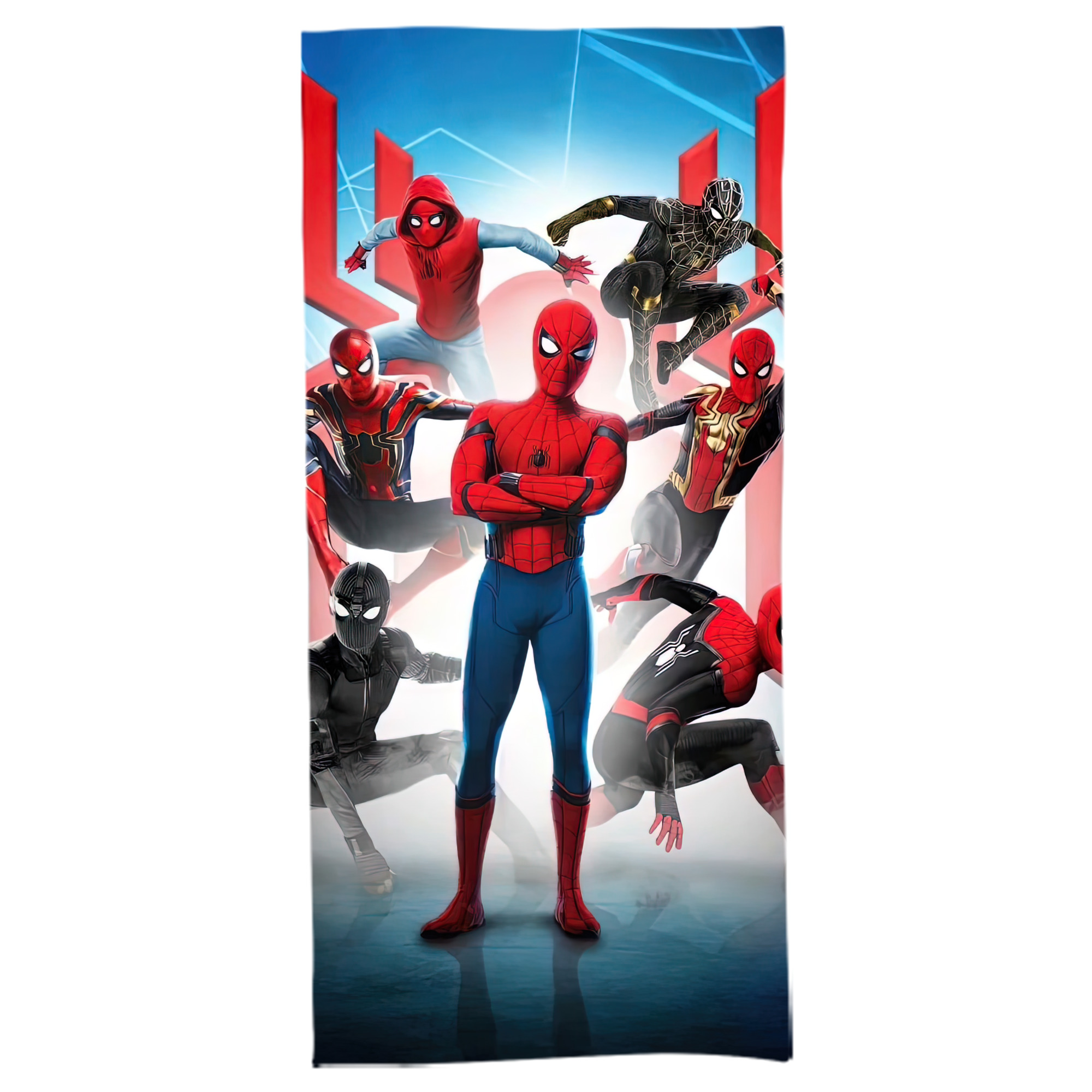 （画像用） Spider Man スパイダーマン 大判バスタオル 70×140cm 吸水速乾 柔らかい肌触り