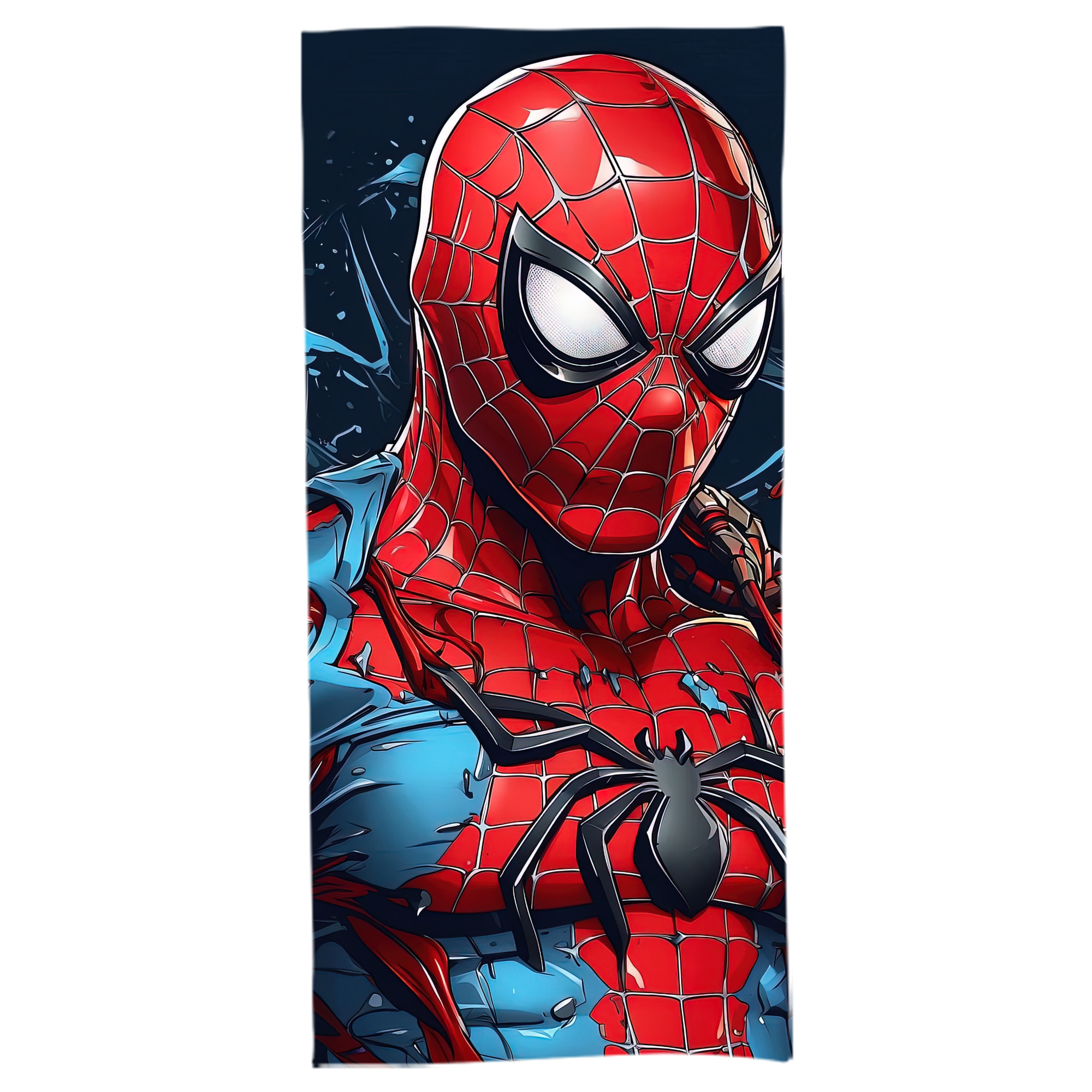 （画像用） Spider Man スパイダーマン 大判バスタオル 70×140cm 吸水速乾 柔らかい肌触り