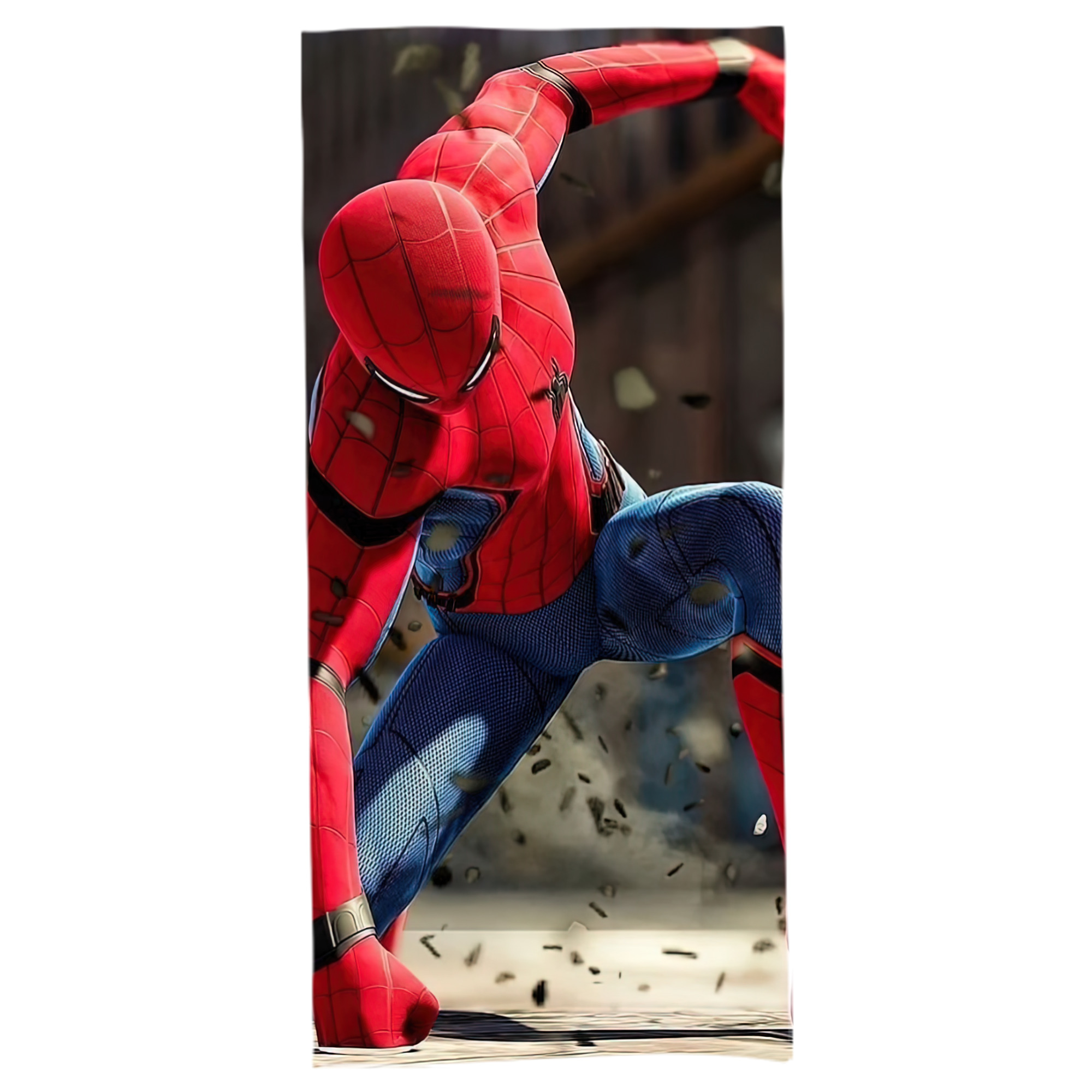 （画像用） Spider Man スパイダーマン 大判バスタオル 70×140cm 吸水速乾 柔らかい肌触り