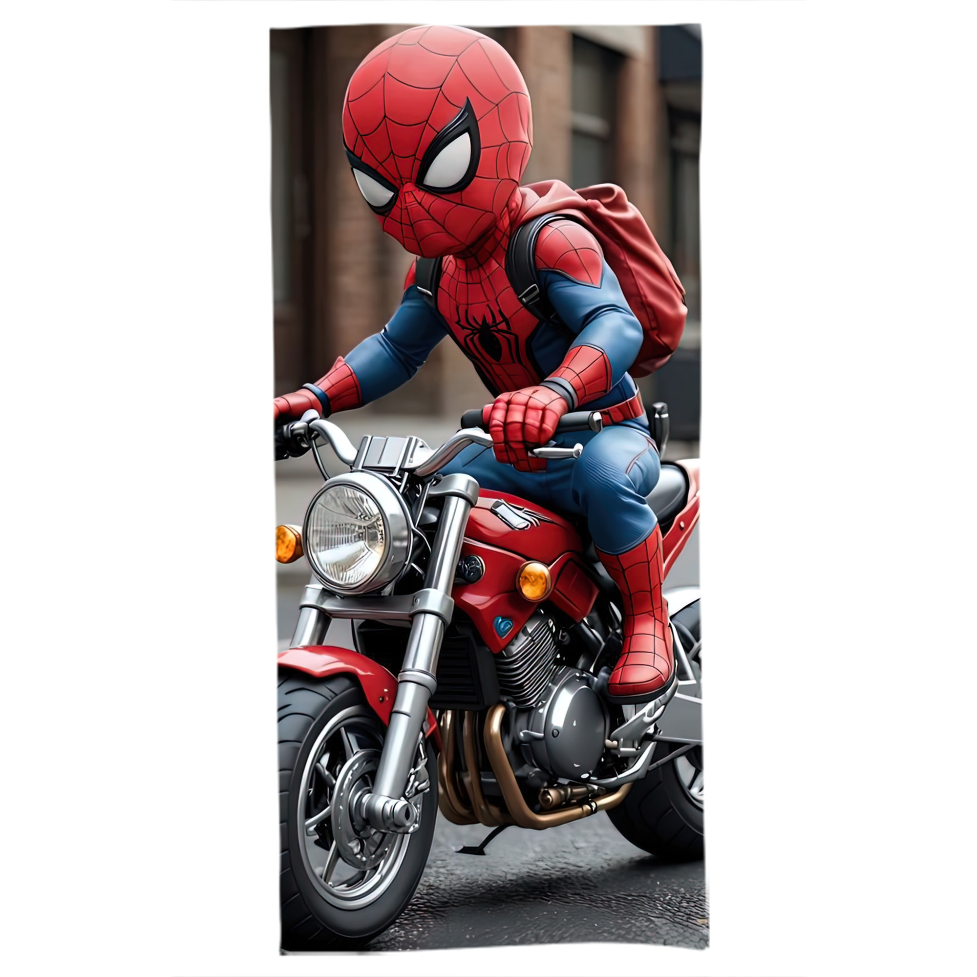 （画像用） Spider Man スパイダーマン 大判バスタオル 70×140cm 吸水速乾 柔らかい肌触り