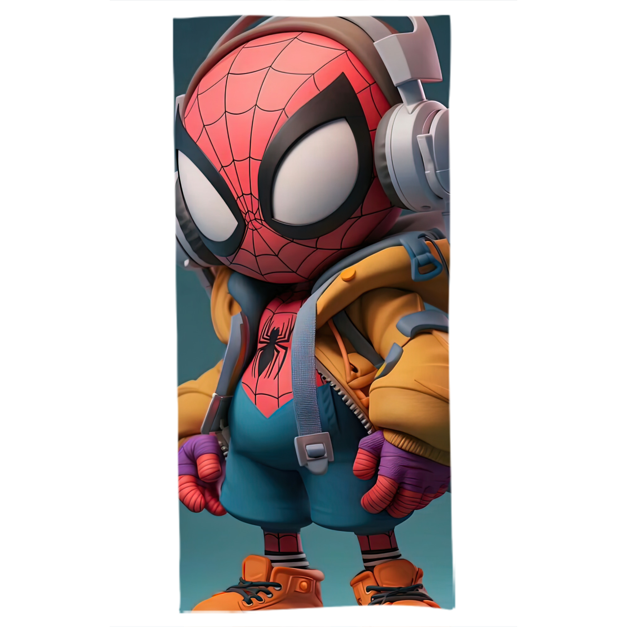 （画像用） Spider Man スパイダーマン 大判バスタオル 70×140cm 吸水速乾 柔らかい肌触り