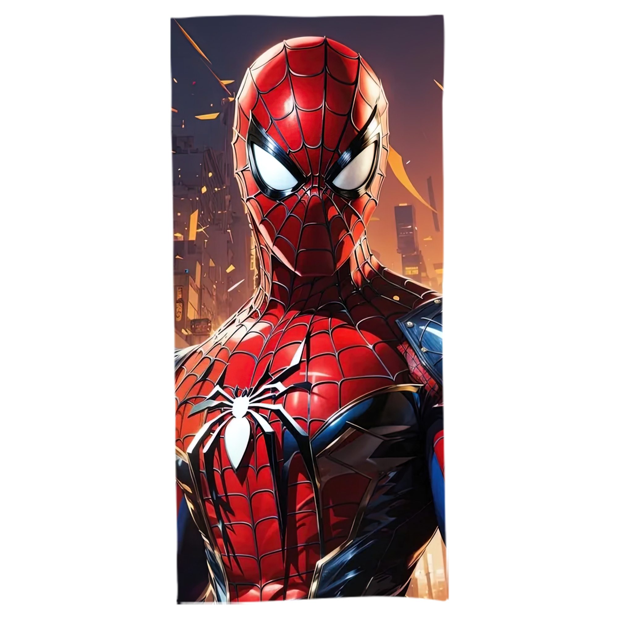 （画像用） Spider Man スパイダーマン 大判バスタオル 70×140cm 吸水速乾 柔らかい肌触り