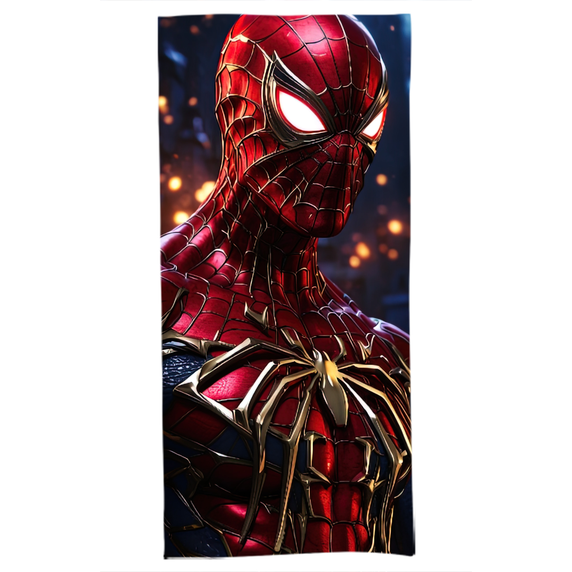 （画像用） Spider Man スパイダーマン 大判バスタオル 70×140cm 吸水速乾 柔らかい肌触り