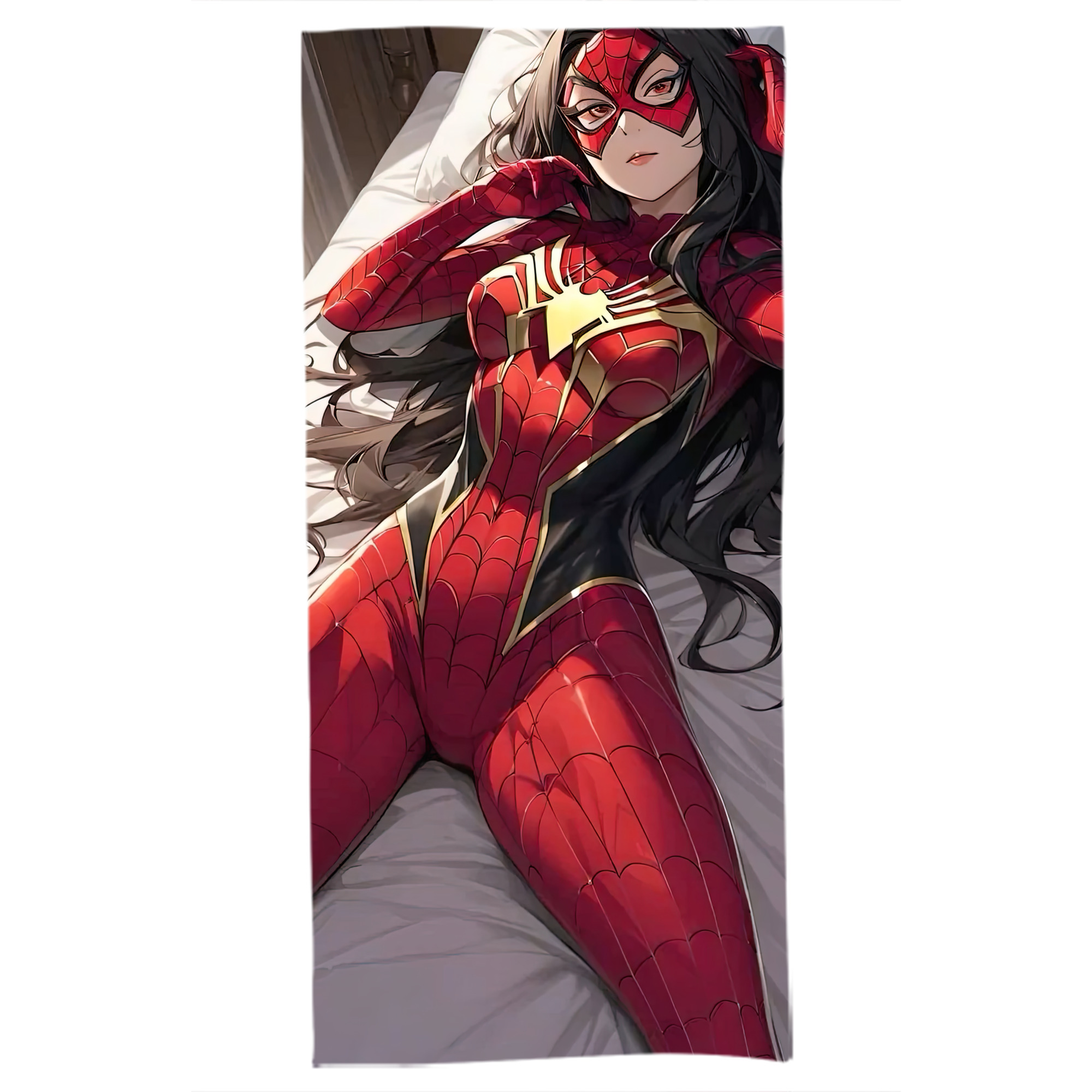 （画像用） Spider Man スパイダーマン 大判バスタオル 70×140cm 吸水速乾 柔らかい肌触り