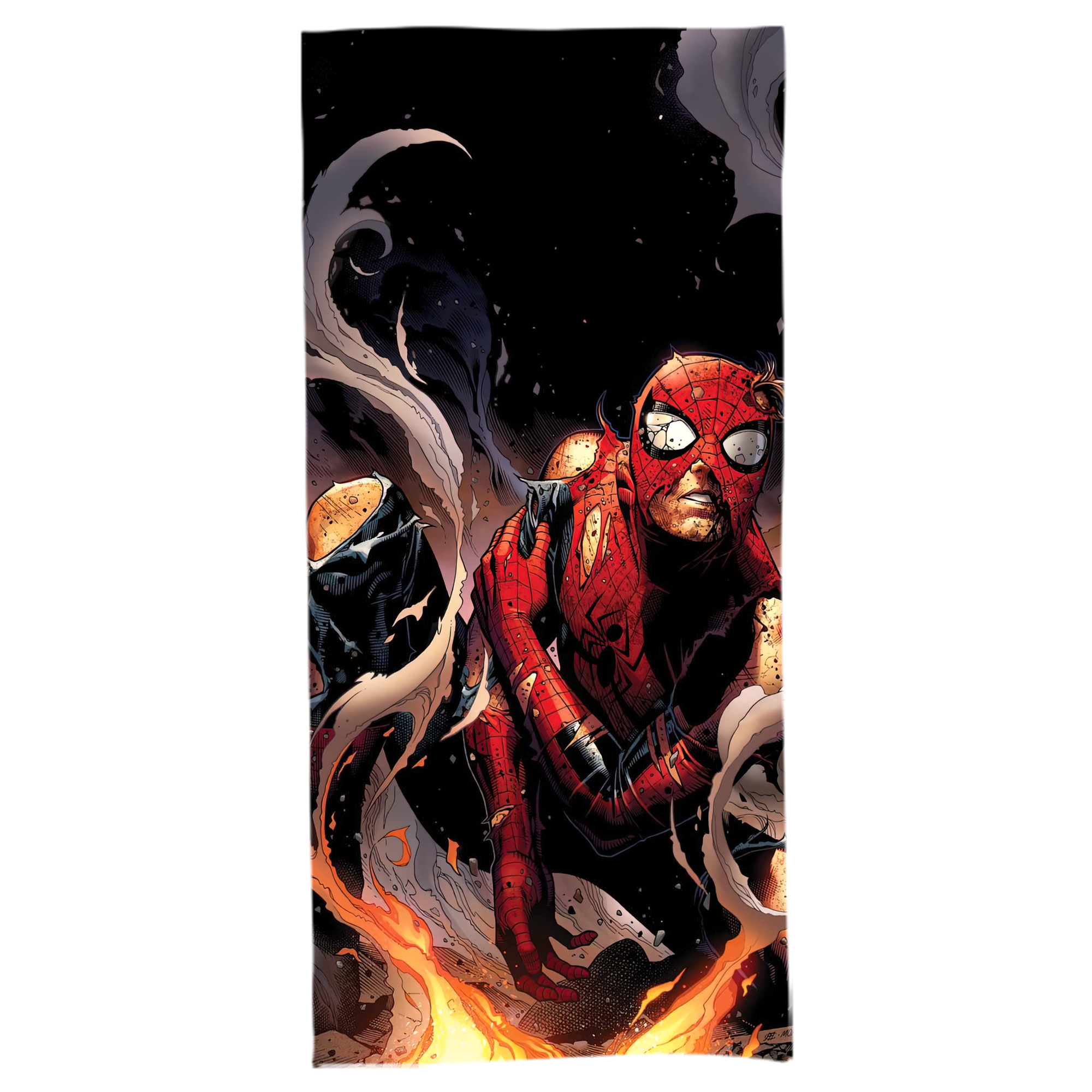 （画像用） Spider Man スパイダーマン 大判バスタオル 70×140cm 吸水速乾 柔らかい肌触り