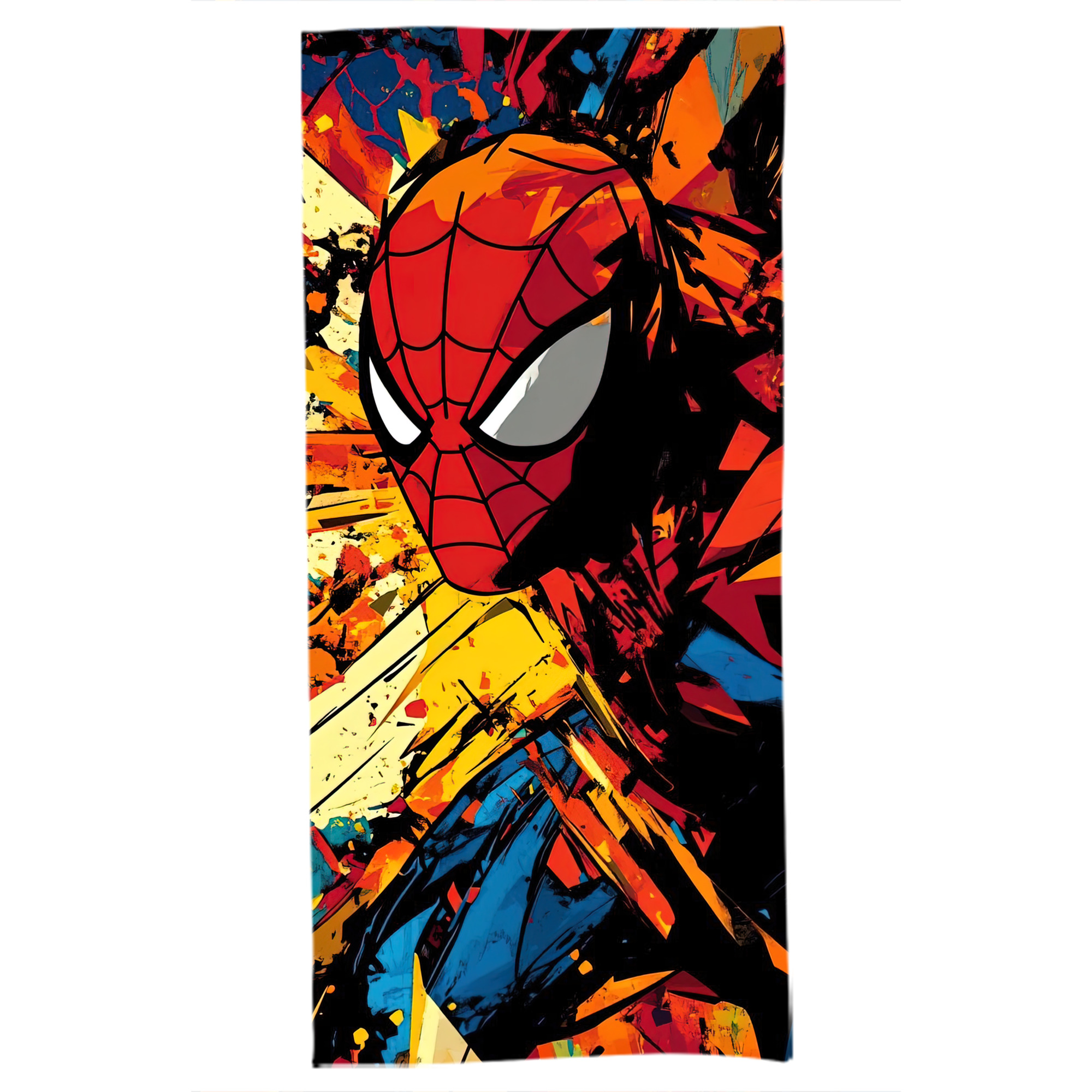 （画像用） Spider Man スパイダーマン 大判バスタオル 70×140cm 吸水速乾 柔らかい肌触り