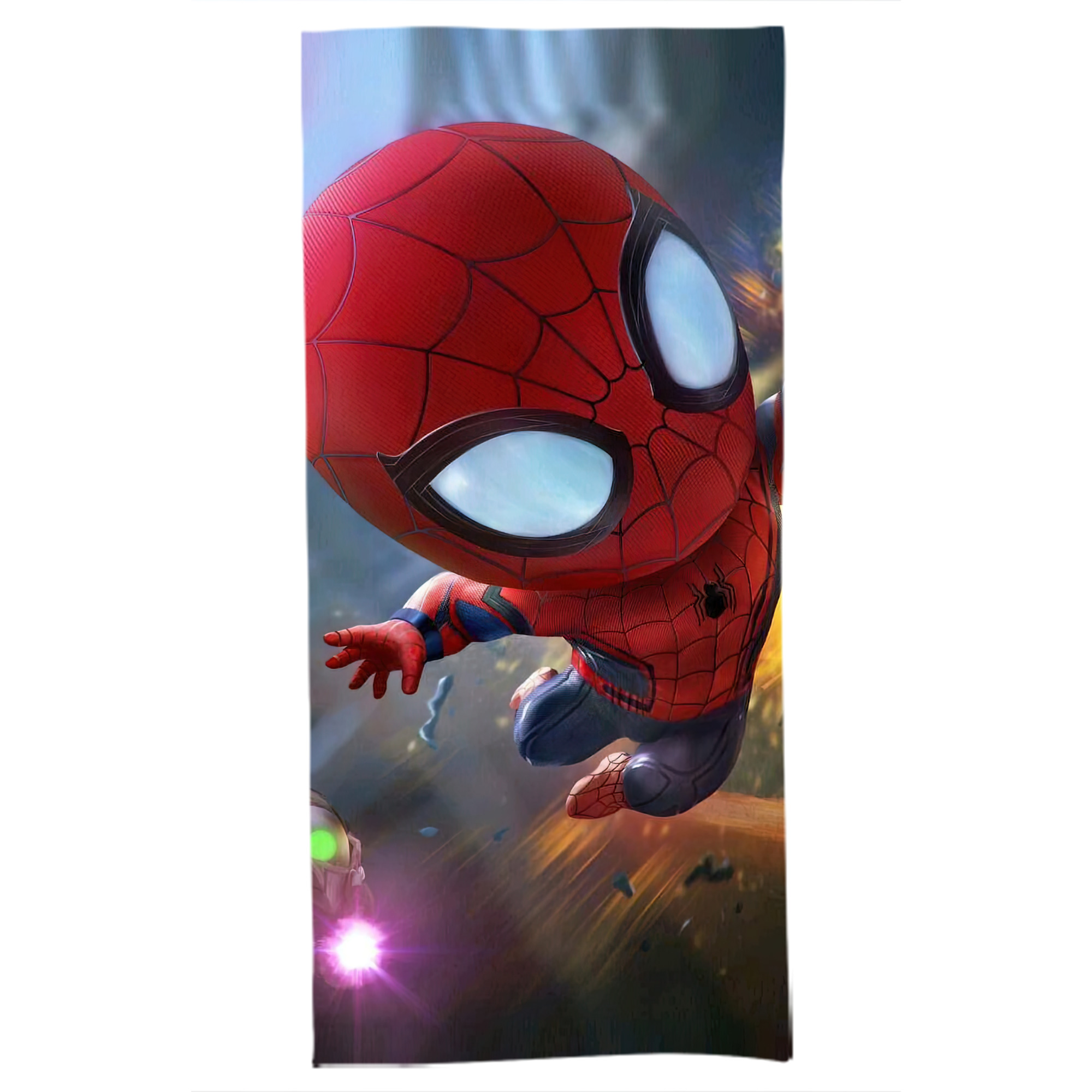 （画像用） Spider Man スパイダーマン 大判バスタオル 70×140cm 吸水速乾 柔らかい肌触り