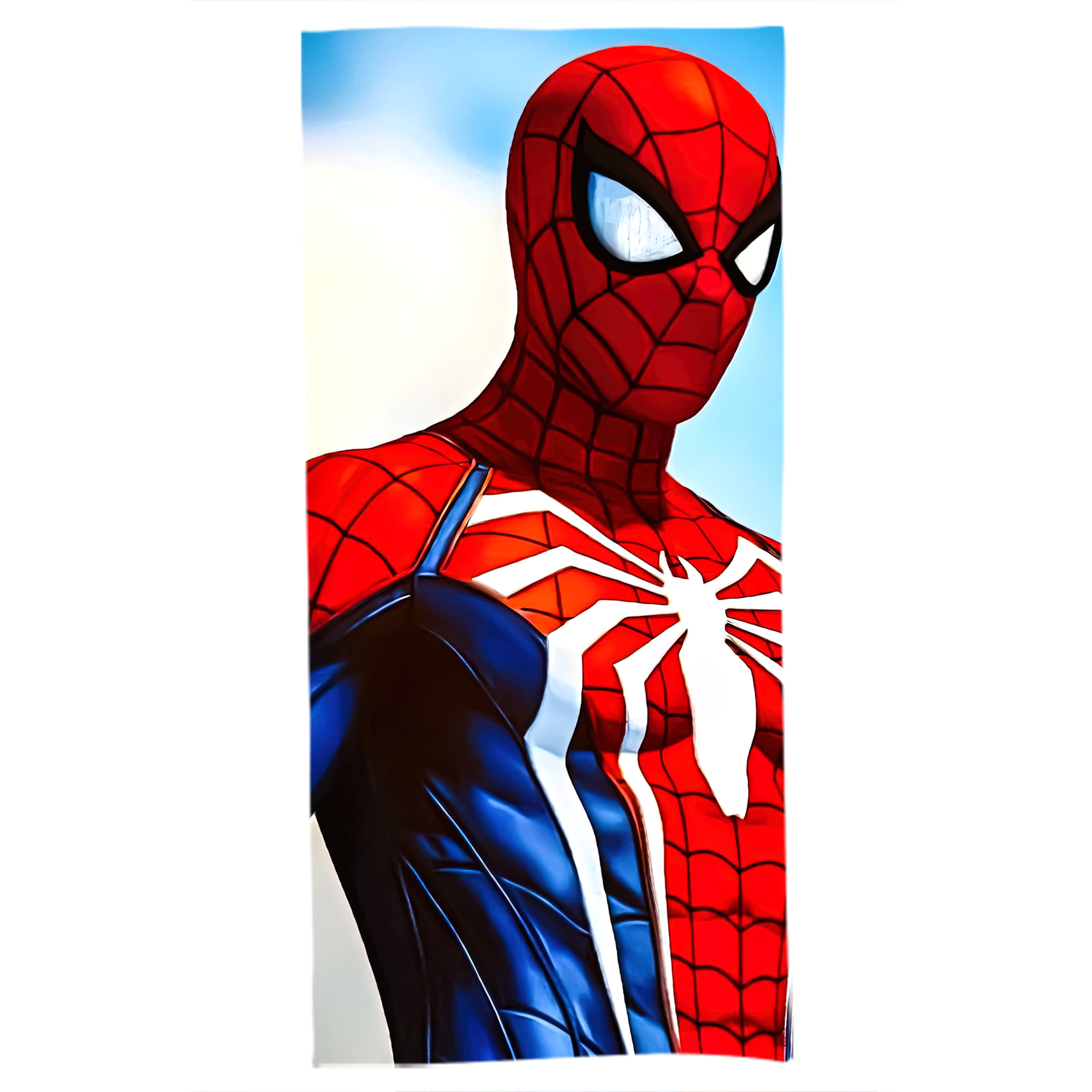 （画像用） Spider Man スパイダーマン 大判バスタオル 70×140cm 吸水速乾 柔らかい肌触り