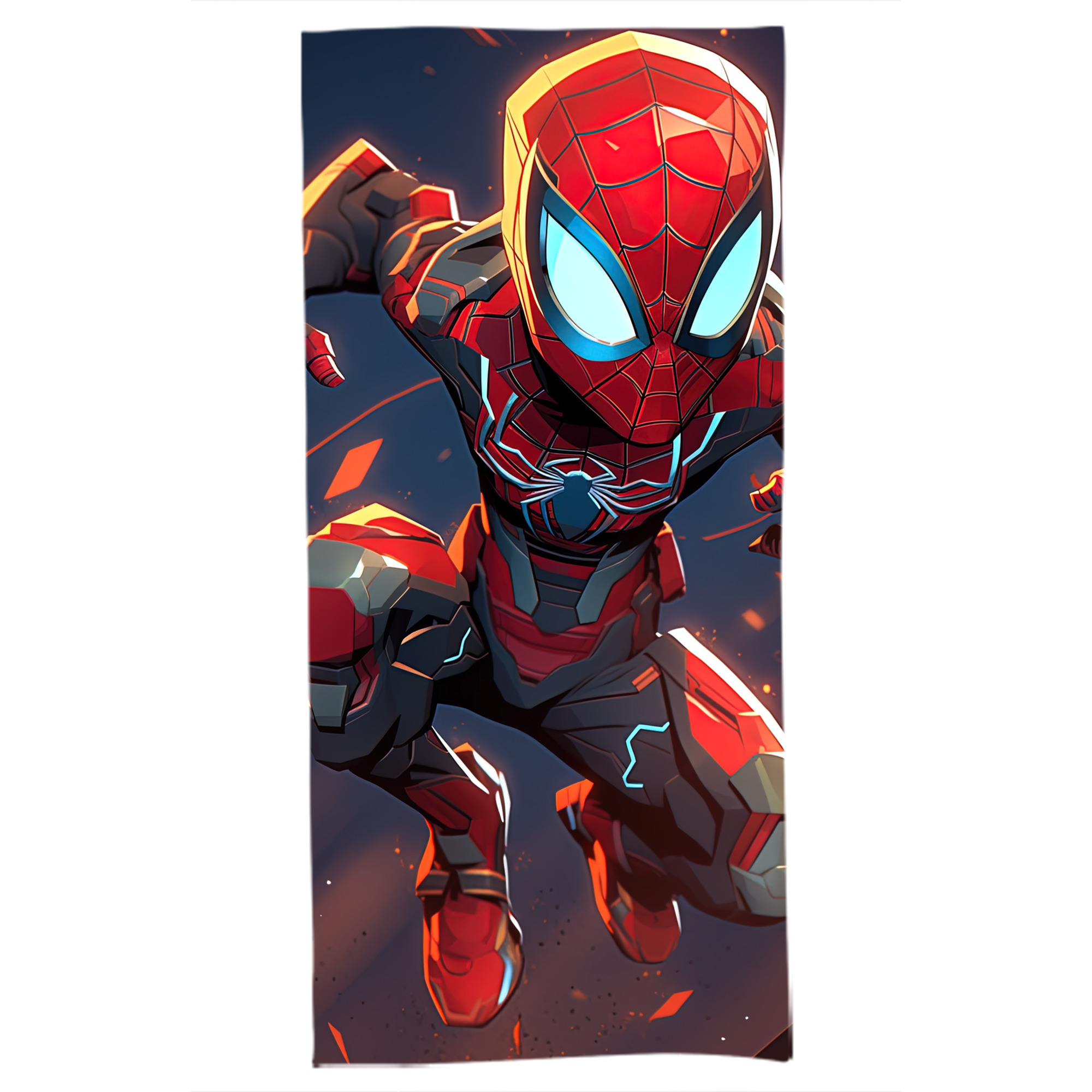 （画像用） Spider Man スパイダーマン 大判バスタオル 70×140cm 吸水速乾 柔らかい肌触り