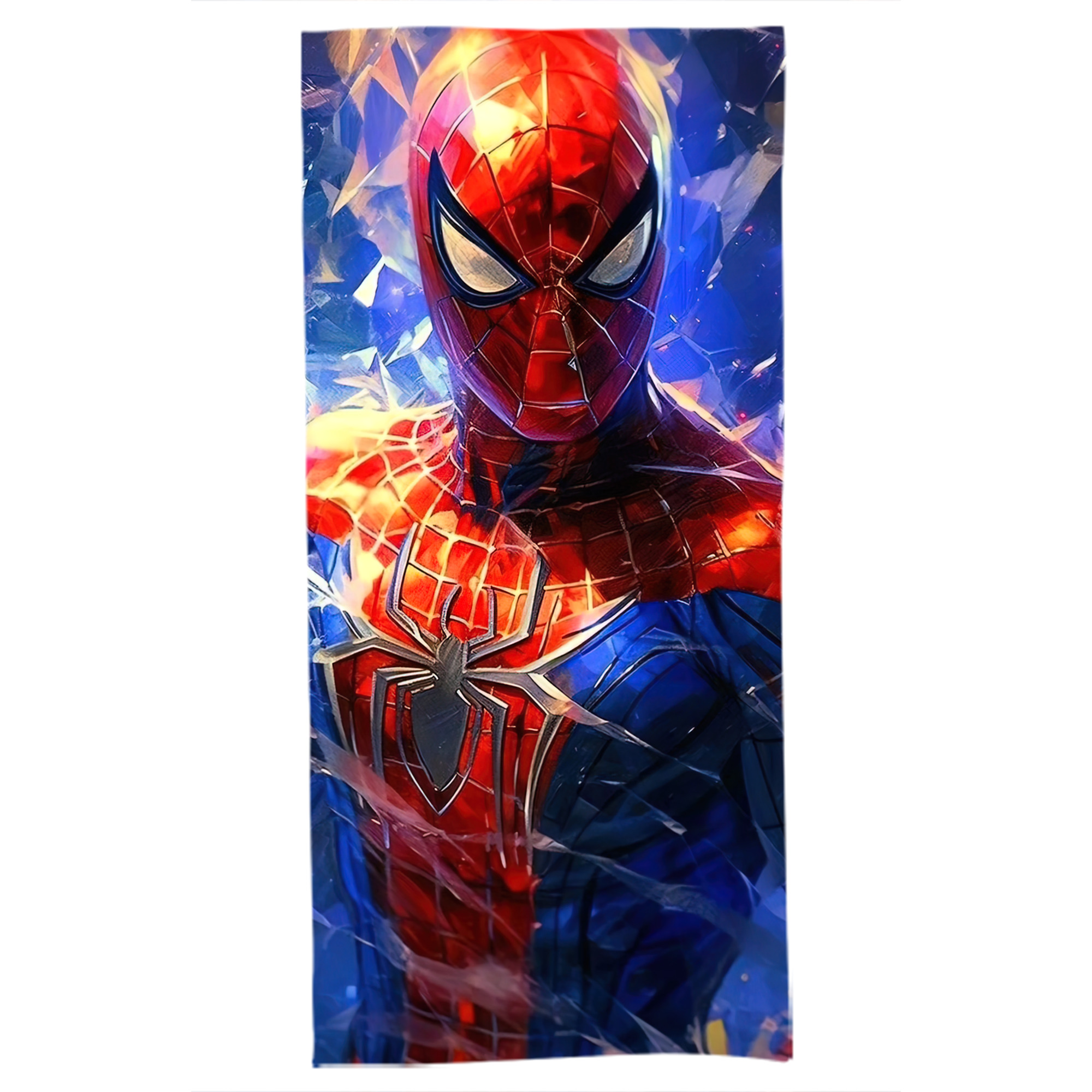 （画像用） Spider Man スパイダーマン 大判バスタオル 70×140cm 吸水速乾 柔らかい肌触り