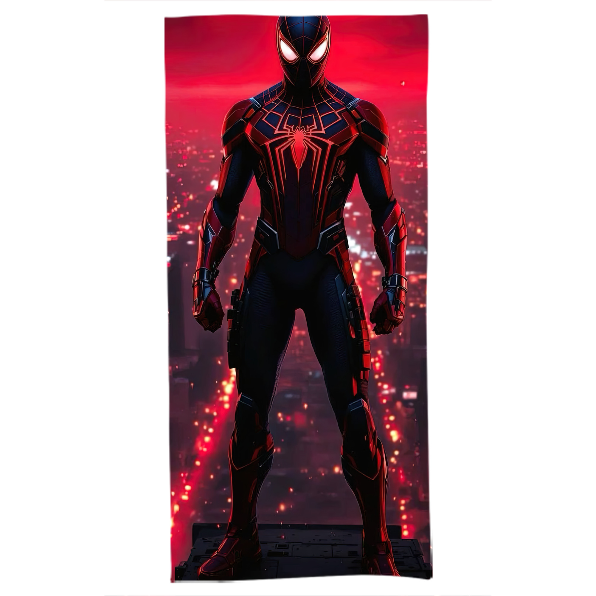 （画像用） Spider Man スパイダーマン 大判バスタオル 70×140cm 吸水速乾 柔らかい肌触り