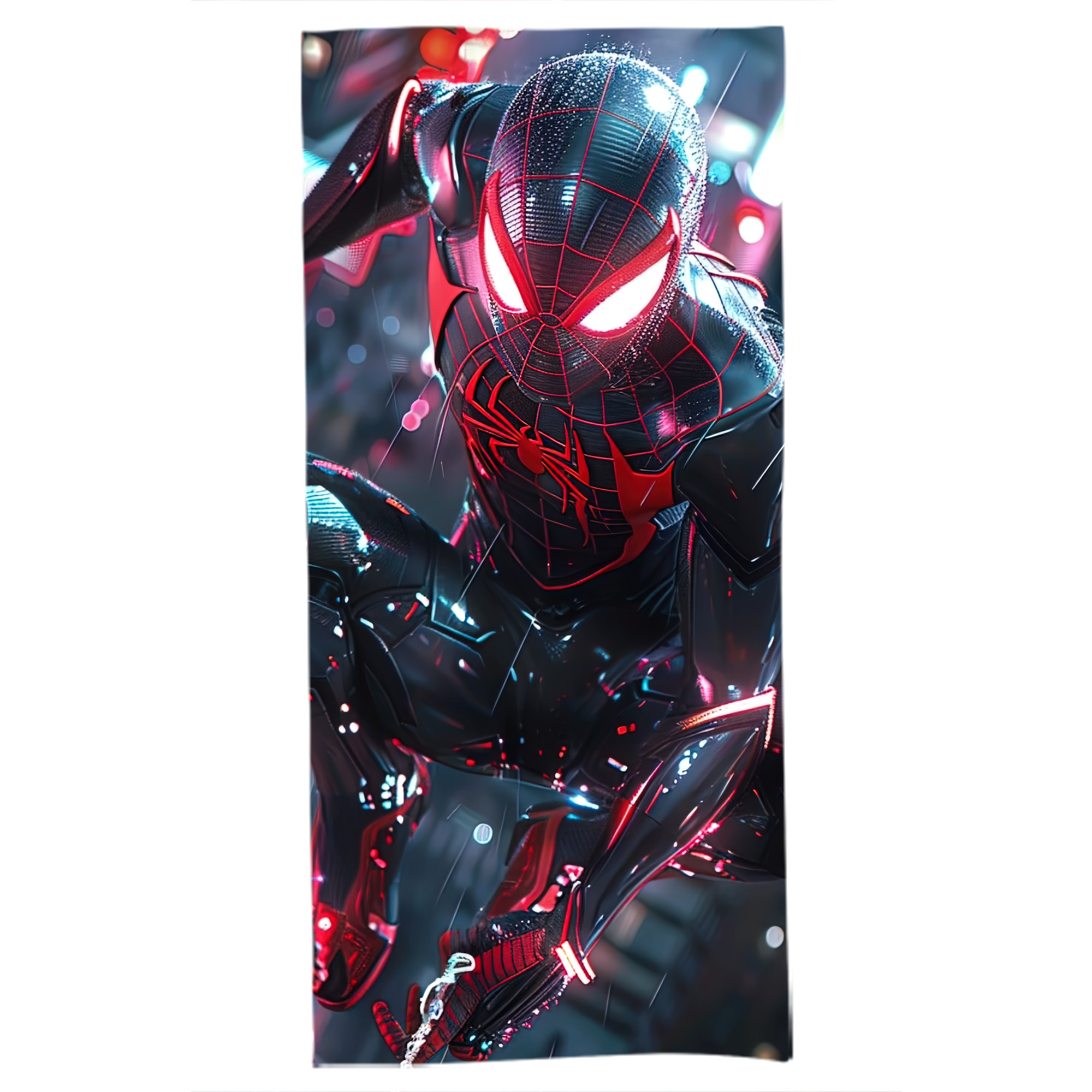 （画像用） Spider Man スパイダーマン 大判バスタオル 70×140cm 吸水速乾 柔らかい肌触り