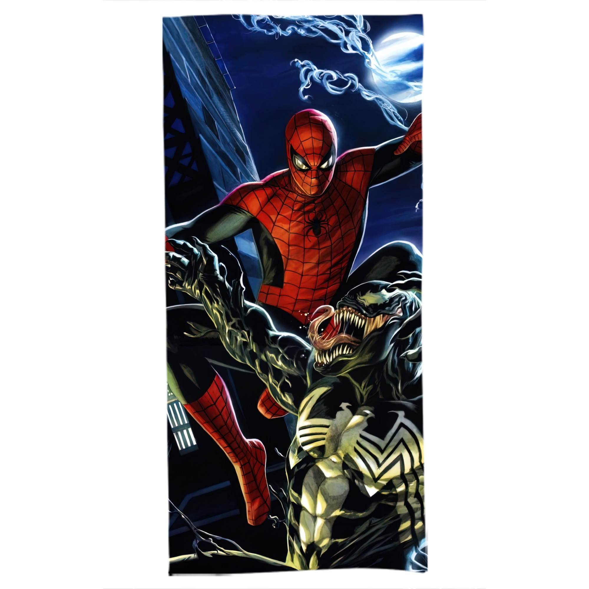 （画像用） Spider Man スパイダーマン 大判バスタオル 70×140cm 吸水速乾 柔らかい肌触り