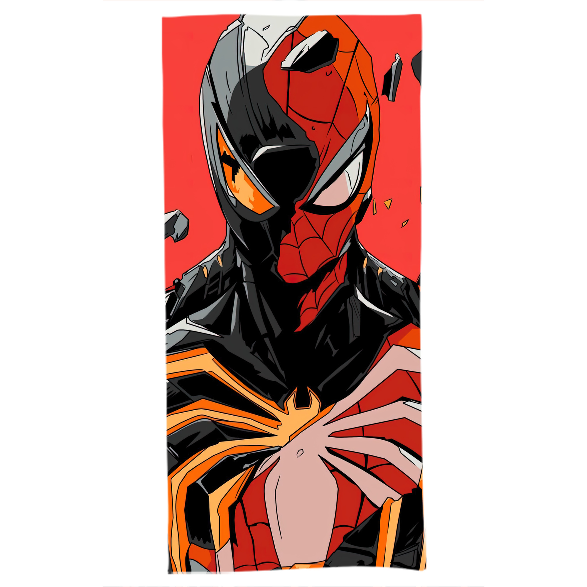 （画像用） Spider Man スパイダーマン 大判バスタオル 70×140cm 吸水速乾 柔らかい肌触り