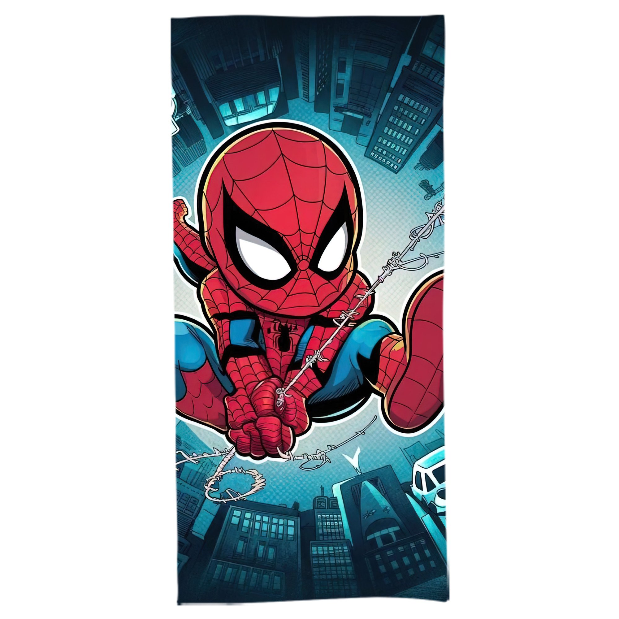（画像用） Spider Man スパイダーマン 大判バスタオル 70×140cm 吸水速乾 柔らかい肌触り