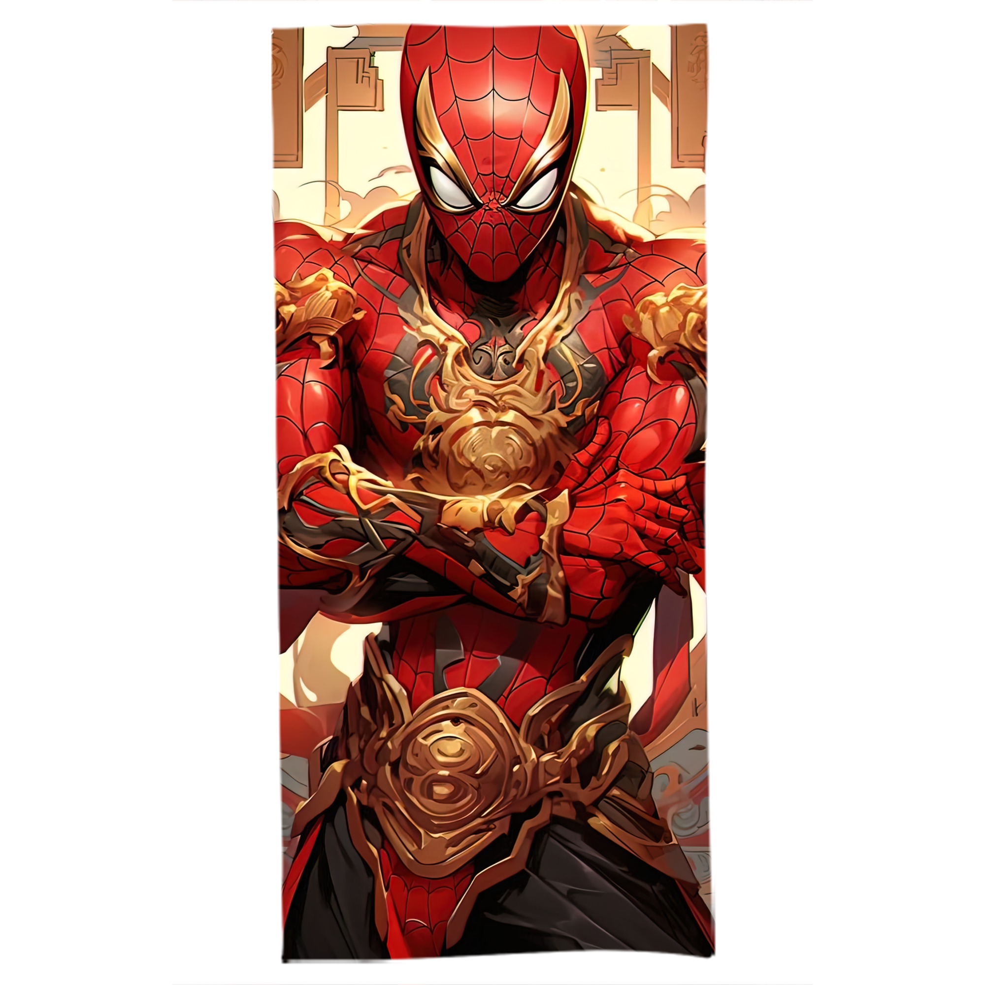 （画像用） Spider Man スパイダーマン 大判バスタオル 70×140cm 吸水速乾 柔らかい肌触り