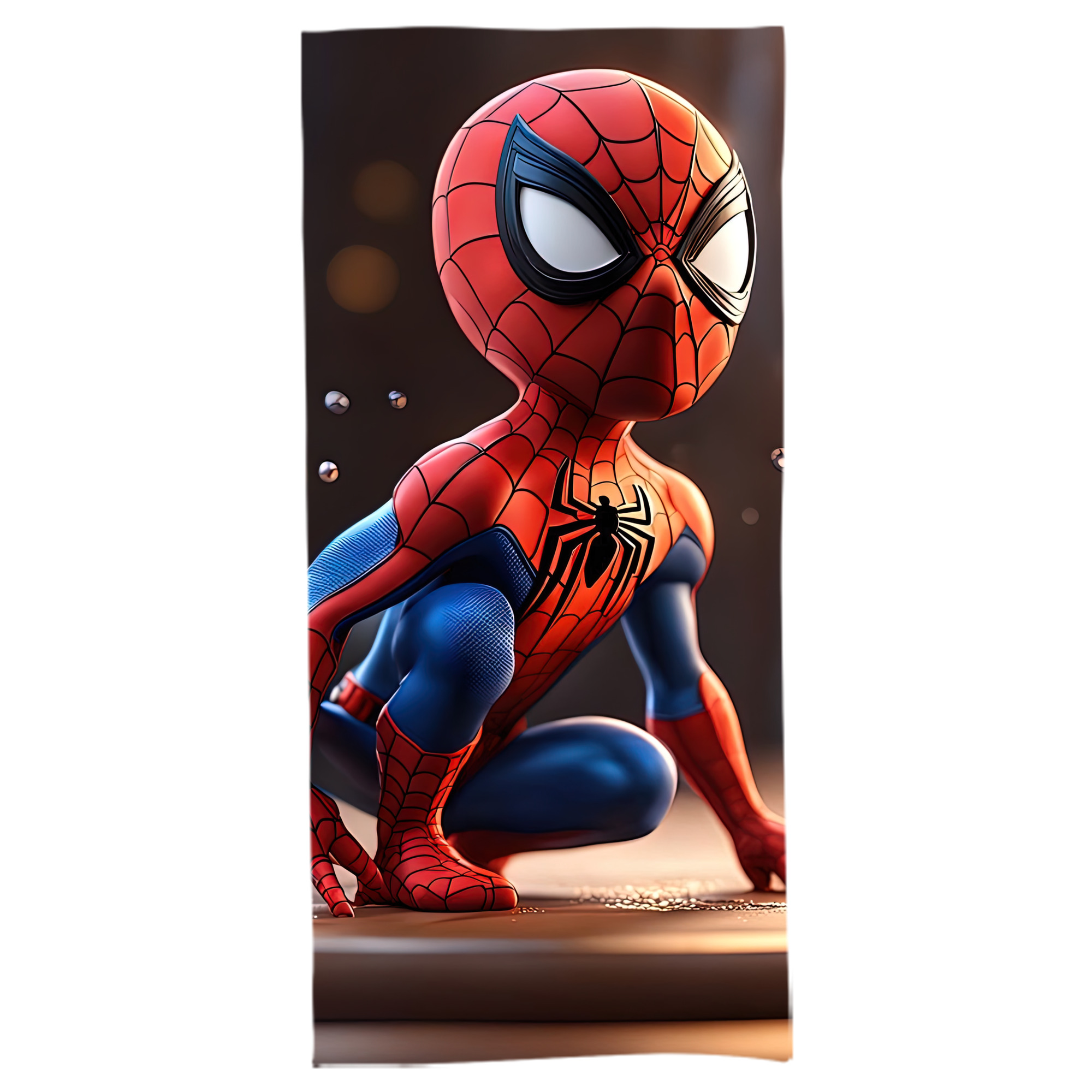 （画像用） Spider Man スパイダーマン 大判バスタオル 70×140cm 吸水速乾 柔らかい肌触り