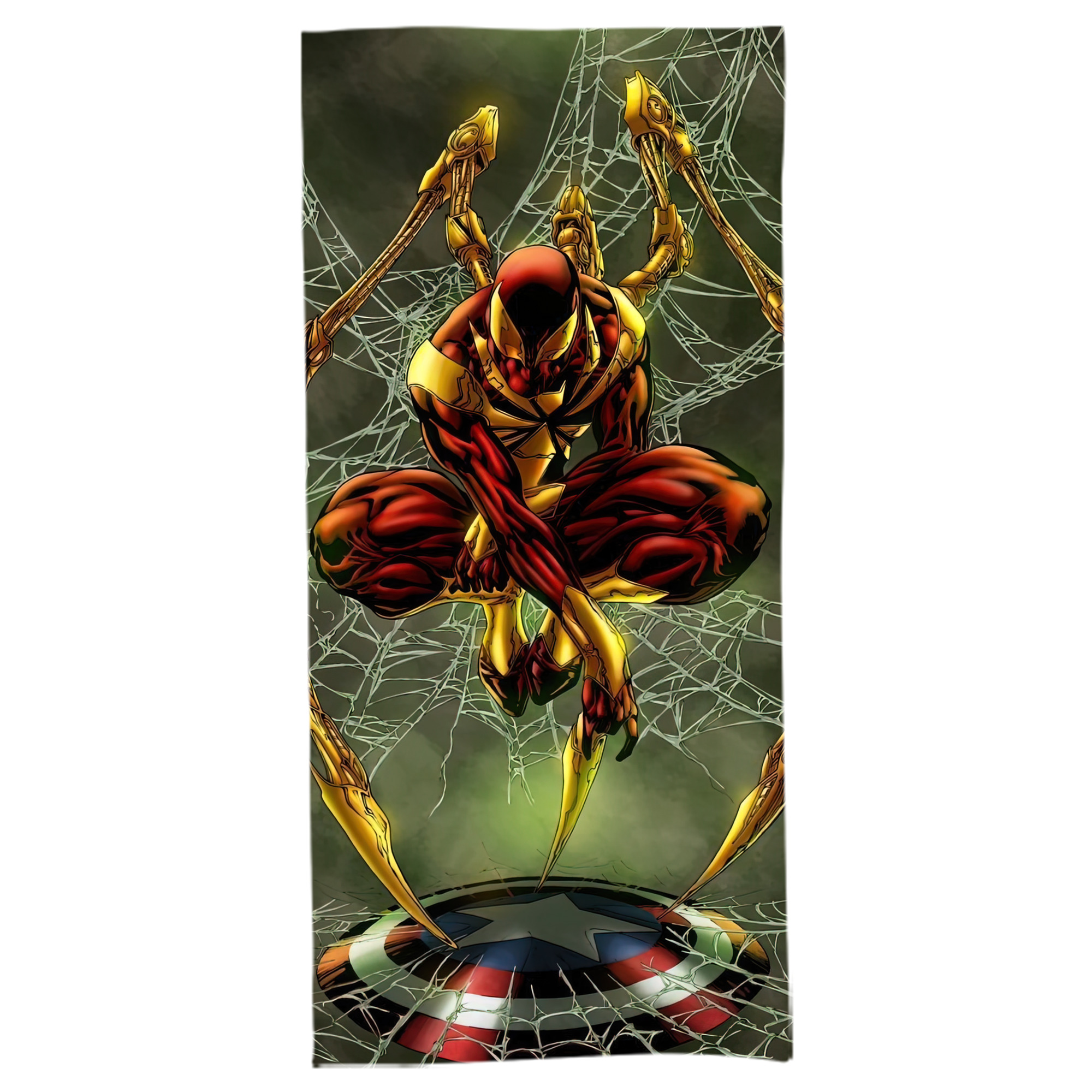 （画像用） Spider Man スパイダーマン 大判バスタオル 70×140cm 吸水速乾 柔らかい肌触り